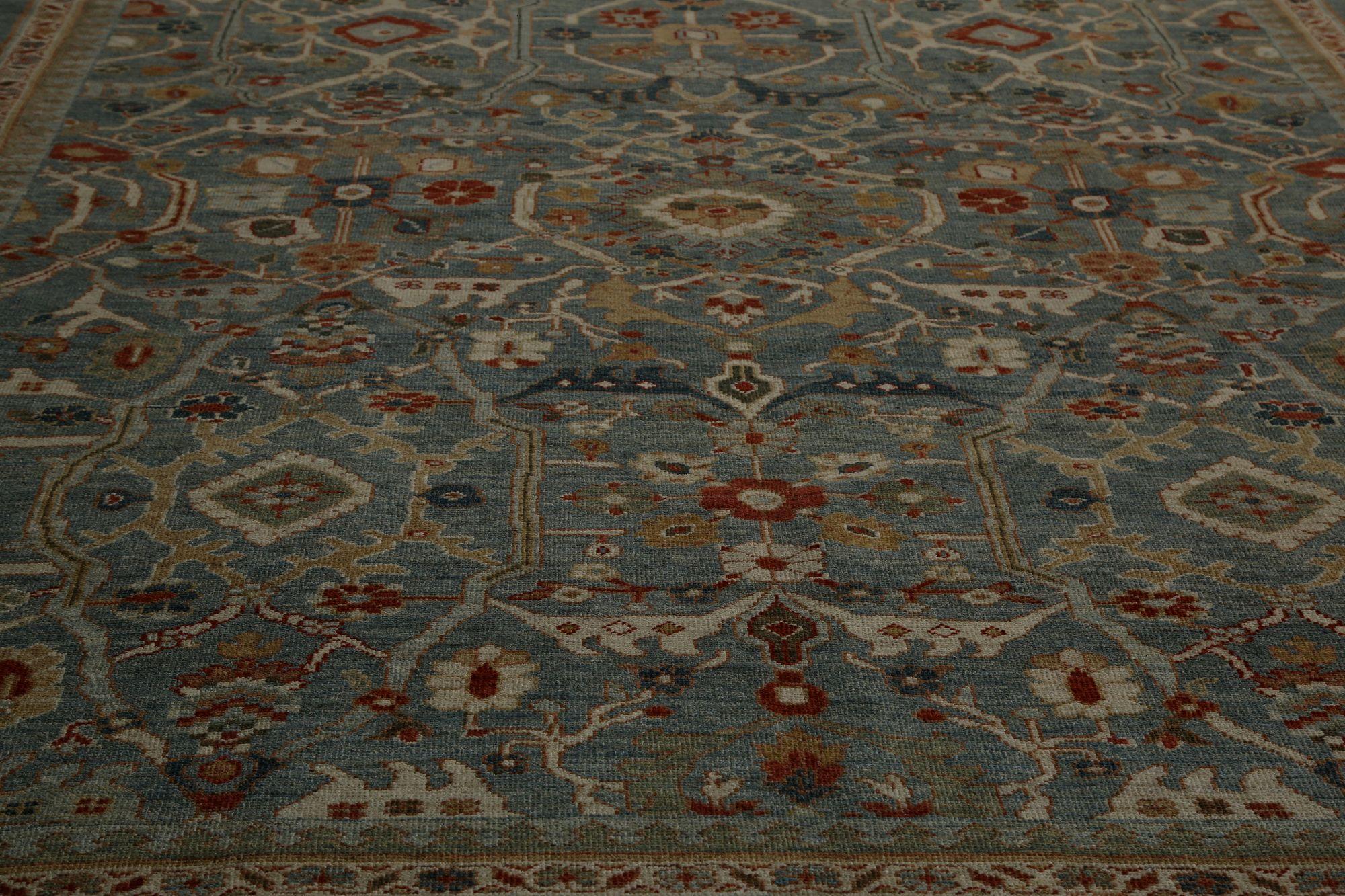 Scopri l'eleganza dell'Afghanistan Sultanabad Rugs con i tappeti CIRCA del 1990. Progettato con lana e blu-grigio, questo design esclusivo è perfetto per valorizzare il tuo spazio.