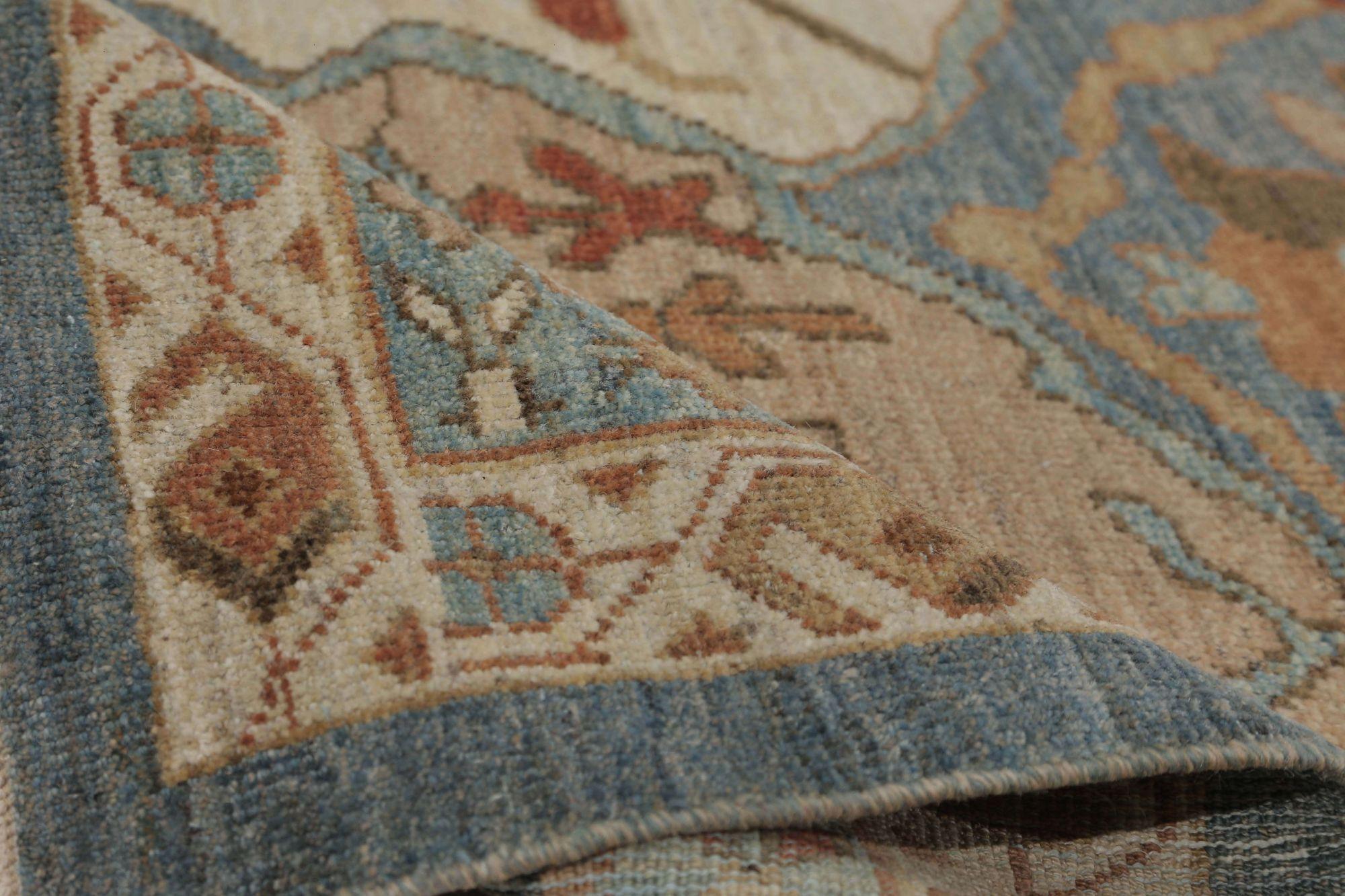 Turkey Oushak Area Rugs - Wool Blue Gray Green Ivory - 96000 In Excellent Condition For Sale In Dallas, TX