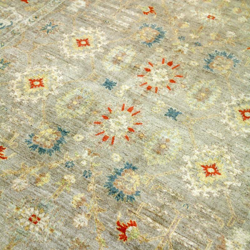 Sultanabad-Teppiche aus Wolle in Blau, Elfenbein und Rot aus Afghanistan - 88746 (Stammeskunst) im Angebot