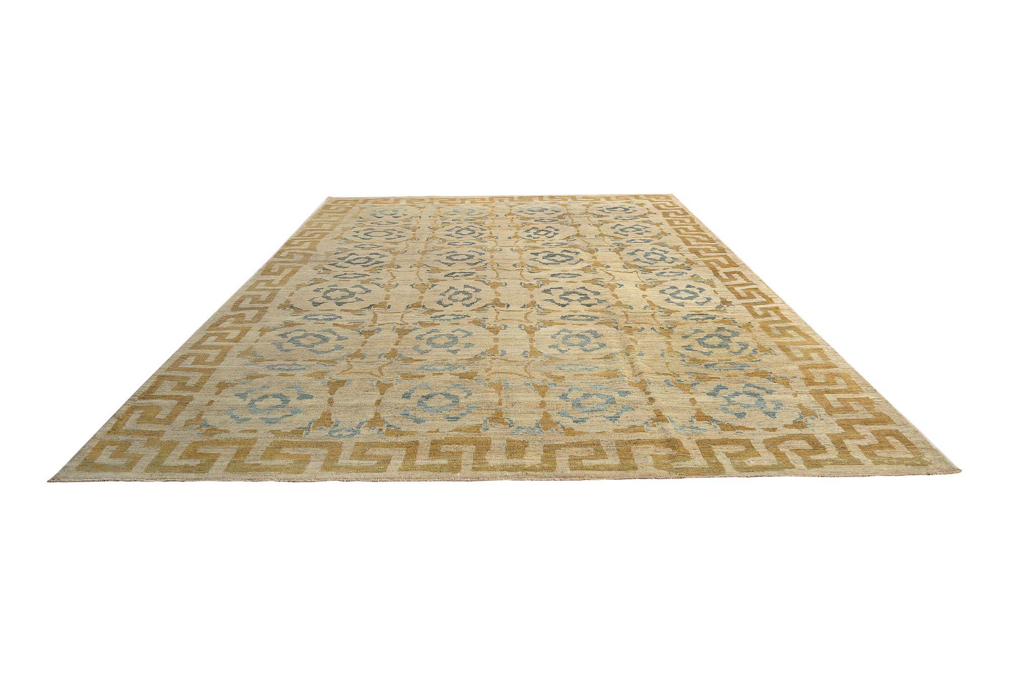 Scopri l'eleganza dell'Afghanistan Sultanabad Rugs con i tappeti CIRCA del 1990. Progettato con lana e giallo blu-avorio, questo design esclusivo è perfetto per valorizzare il tuo spazio.