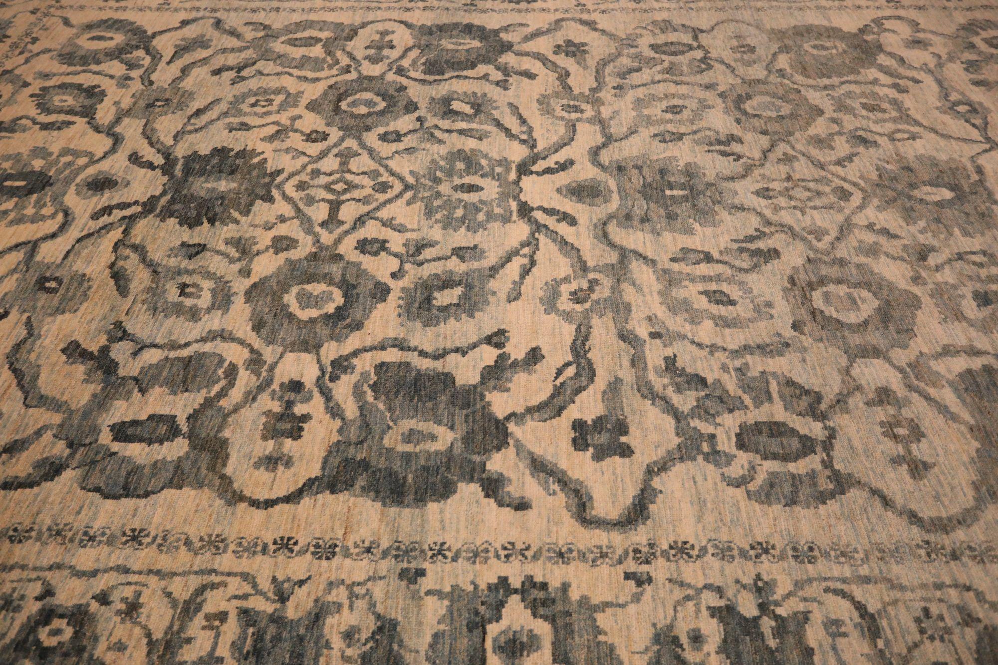 Descubre la elegancia de Afganistán con Sultanabad Rugs de Circa 1990. Diseñado con lana y marrón, este diseño exclusivo es perfecto para realzar tu espacio.