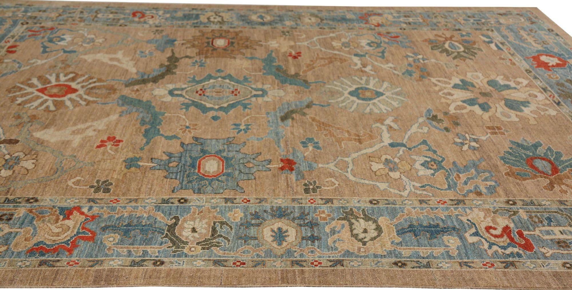 Tappeti per l'area Afghanistan Sultanabad Rugs - Lana Design/One marrone - 95788 In condizioni ottime in vendita a Dallas, TX