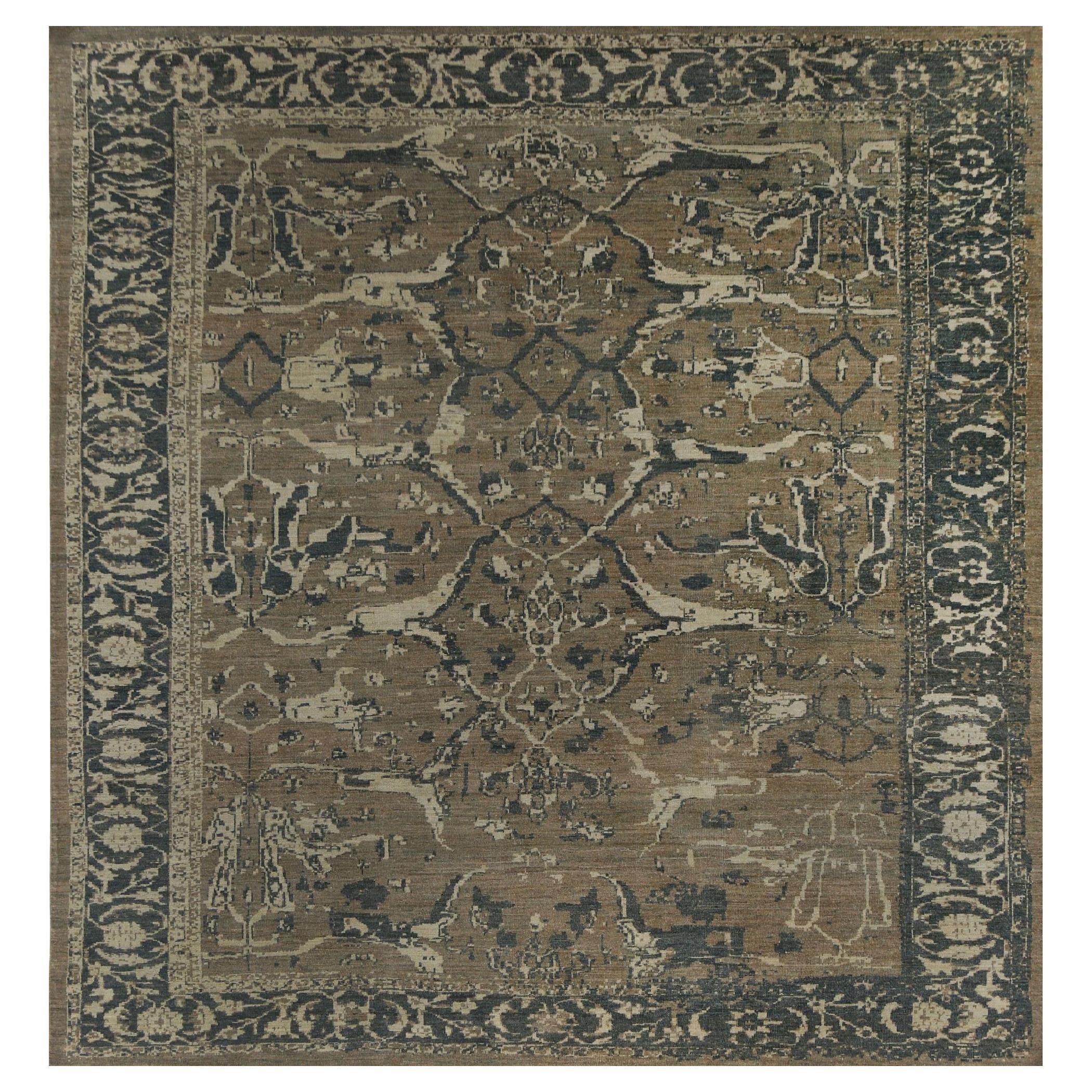 Afghanistan Sultanabad Area Rugs - Wolle Brown Design - 96208