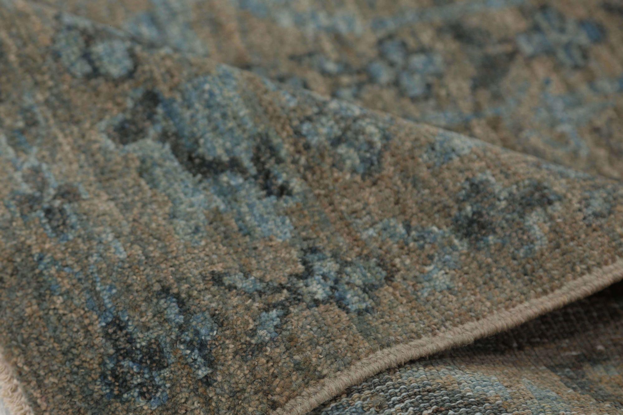 Afghano Tappeti per l'area dell'Afghanistan Sultanabad Rugs - Design marrone grigio - 96044 in vendita