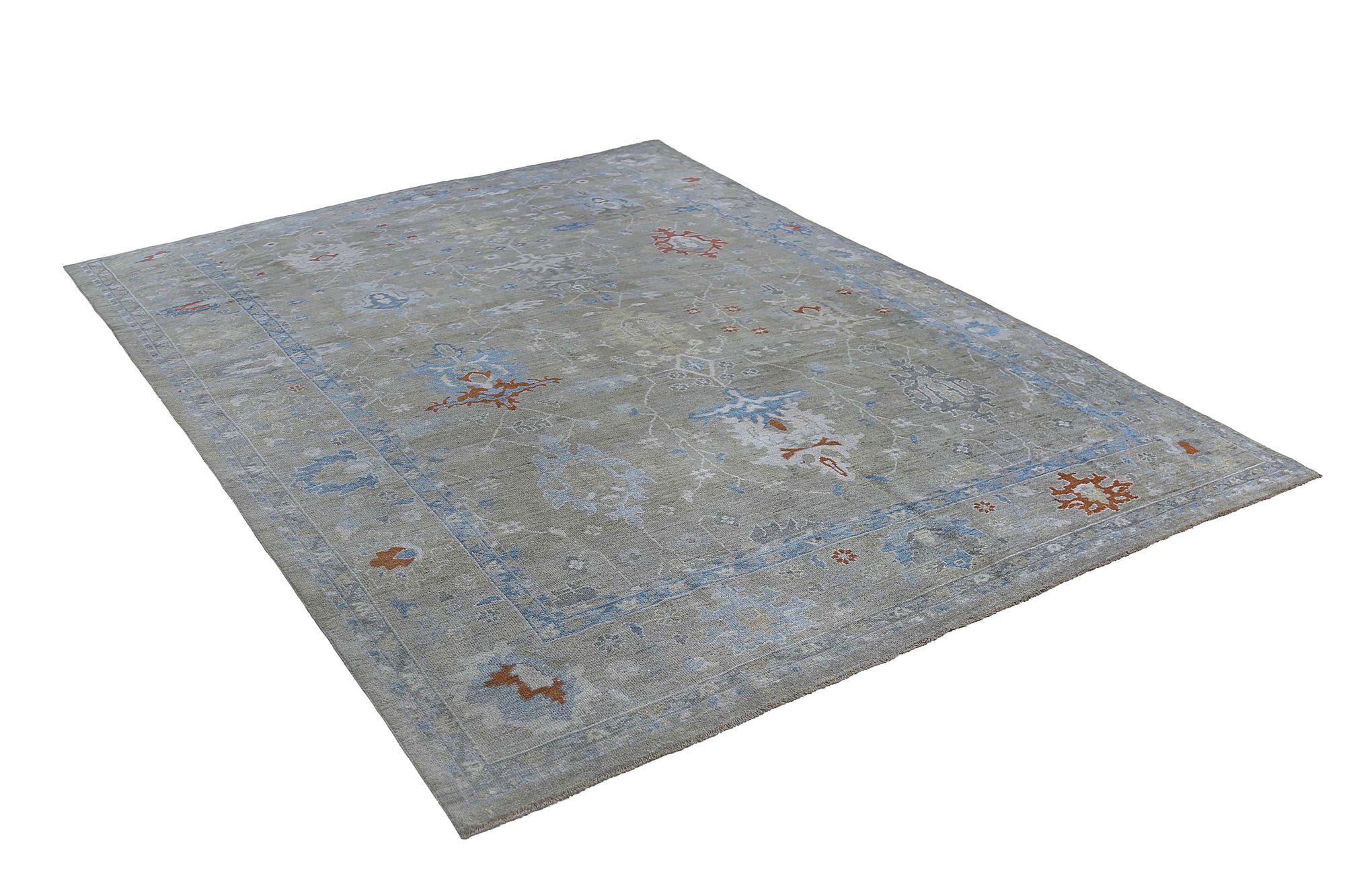 Afghanistan Sultanabad Teppiche - Wolle Brown Gray Design - 97274 im Zustand „Hervorragend“ im Angebot in Dallas, TX