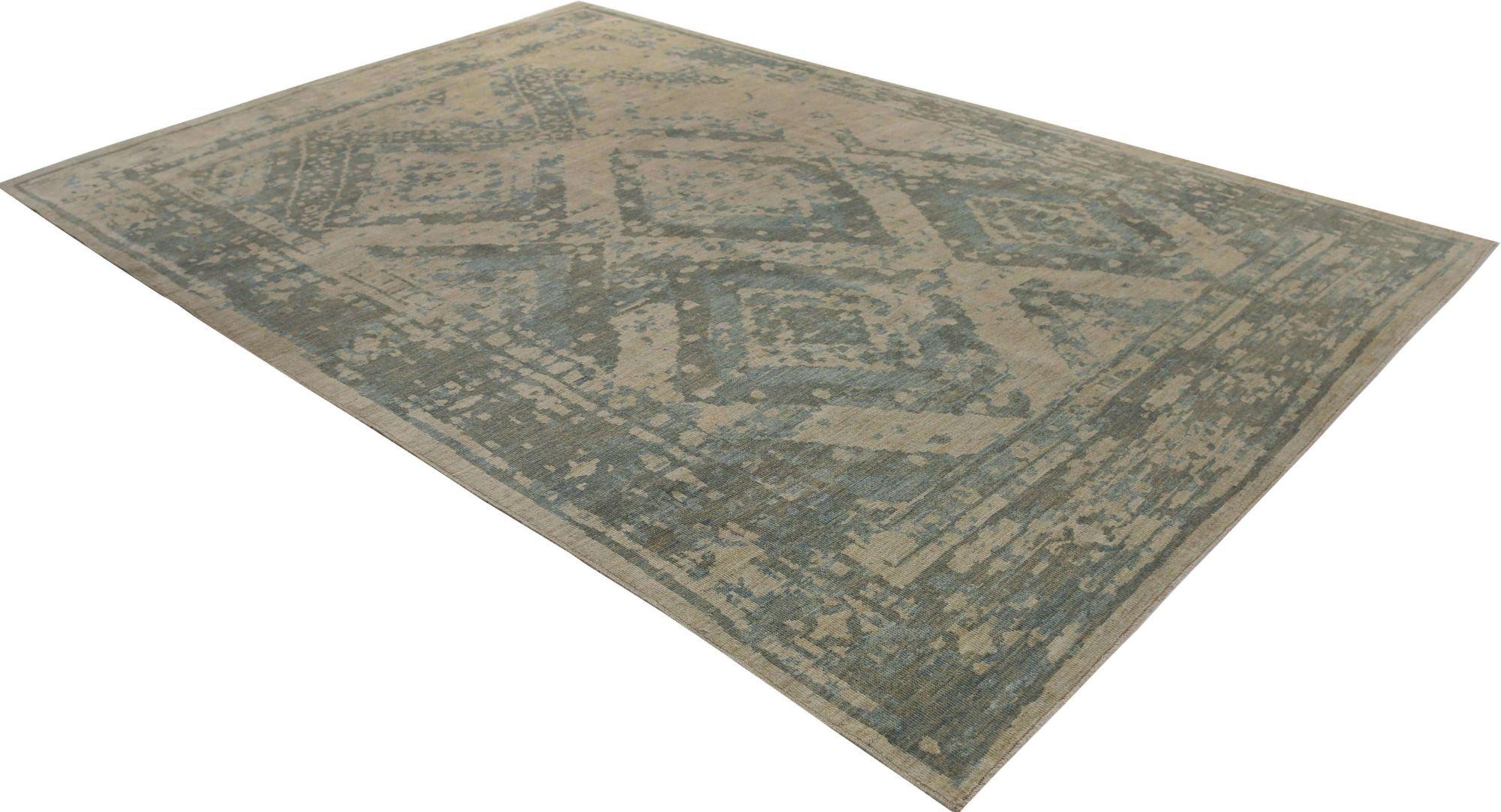Afghanistan Sultanabad Area Rugs - Wolle Braun Grau Elfenbein - 95933 (Stammeskunst) im Angebot