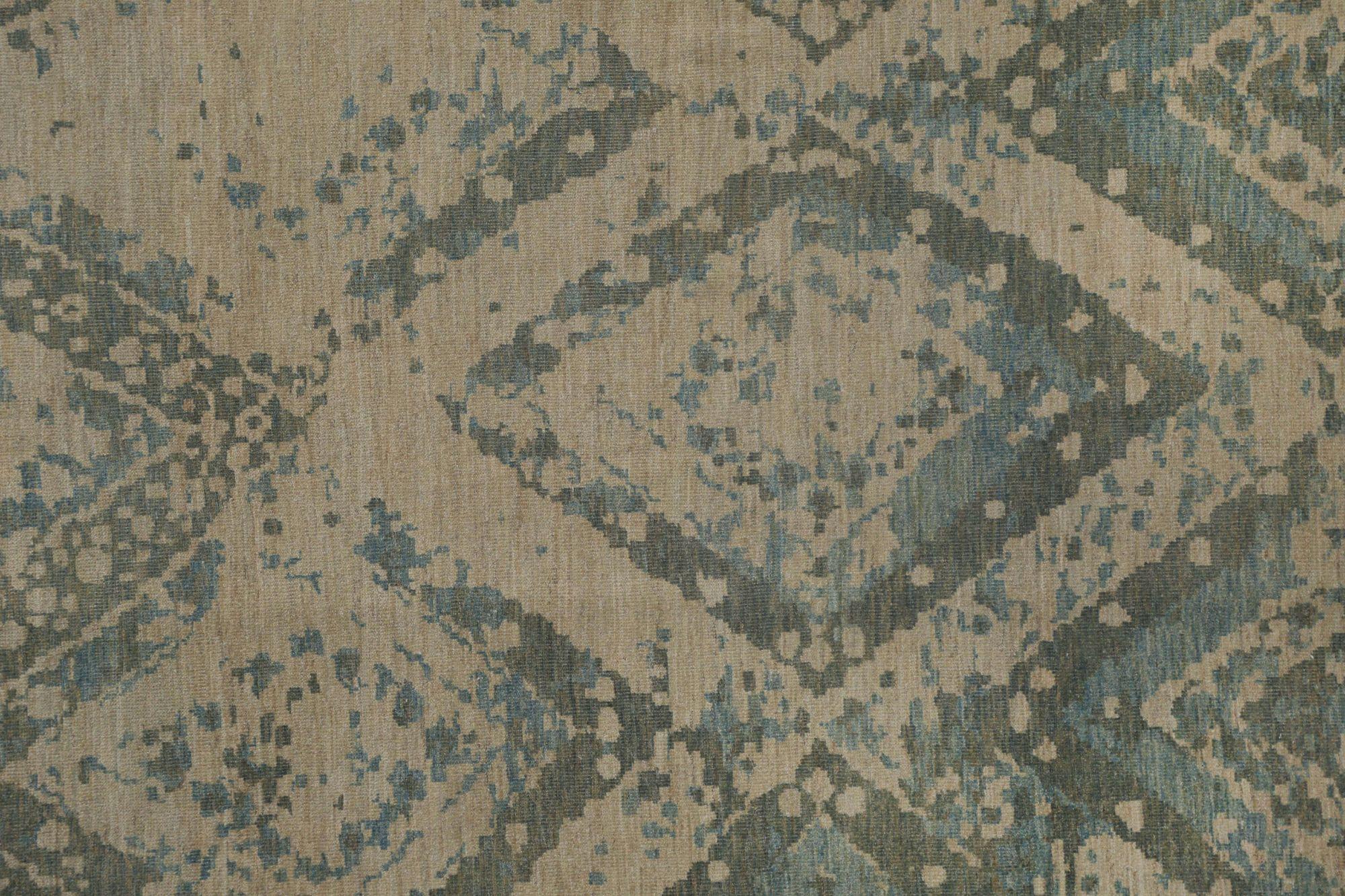 Afghanistan Sultanabad Area Rugs - Wolle Braun Grau Elfenbein - 95933 (Afghanisch) im Angebot