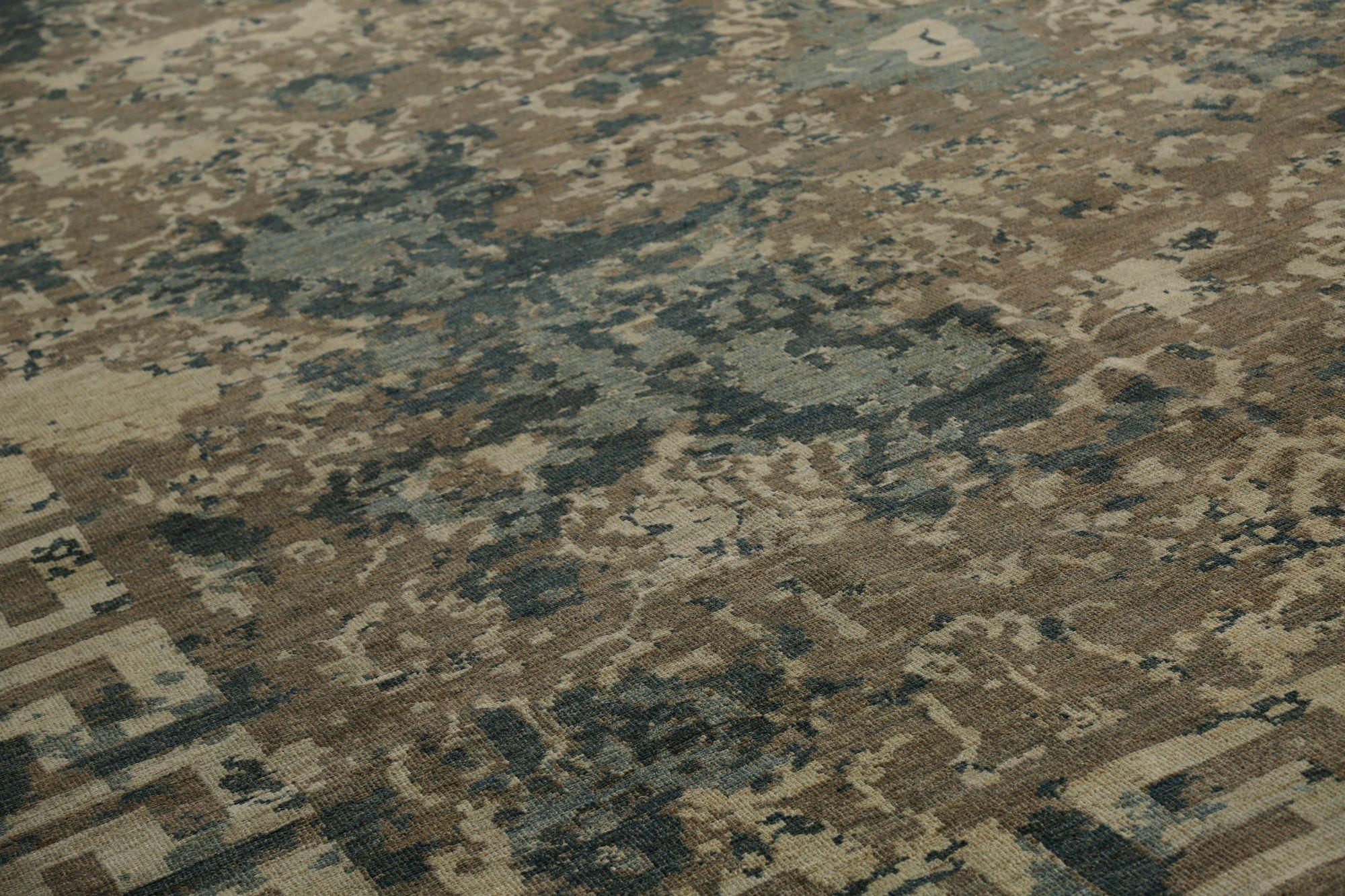 Tribale Tappeti Afghanistan Sultanabad Rugs - Lana Marrone Grigio Avorio Taupe Design - 96150 in vendita