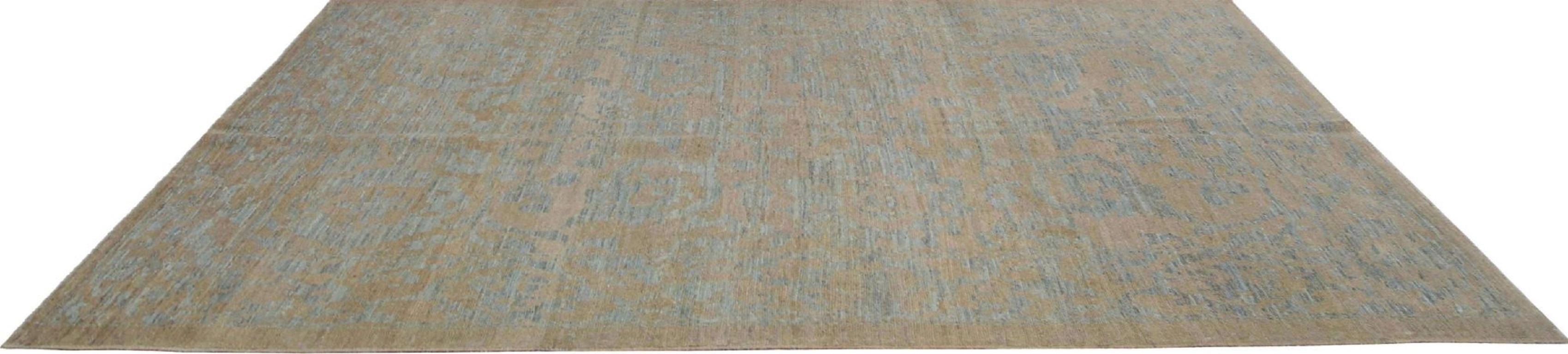 Afghano Afghanistan Sultanabad Rugs - Lana Marrone Grigio/Argento - 95686 in vendita
