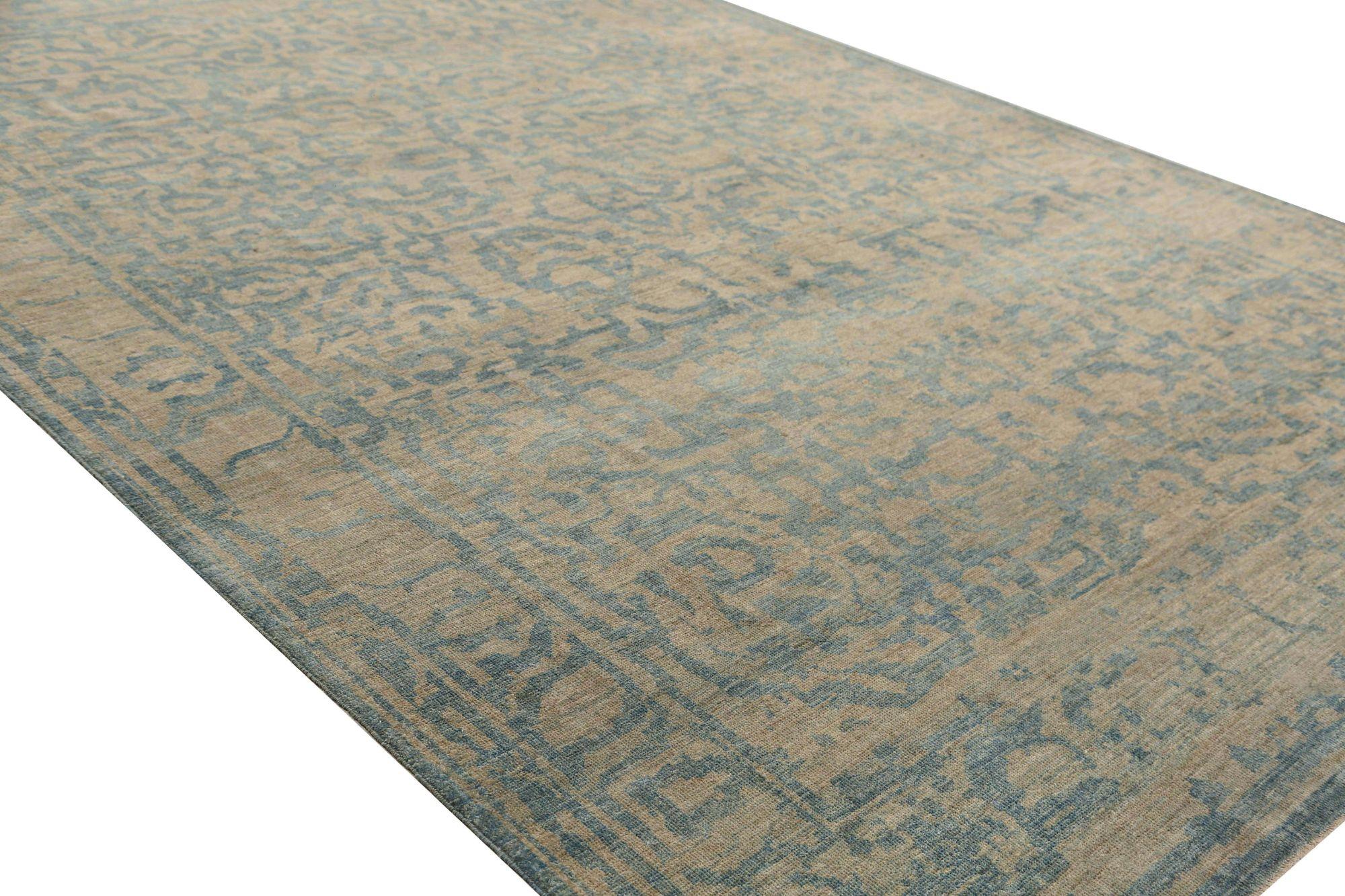 Afghanistan Sultanabad Area Rugs - Wolle Braun Grau/Silber - 95892 (Afghanisch) im Angebot
