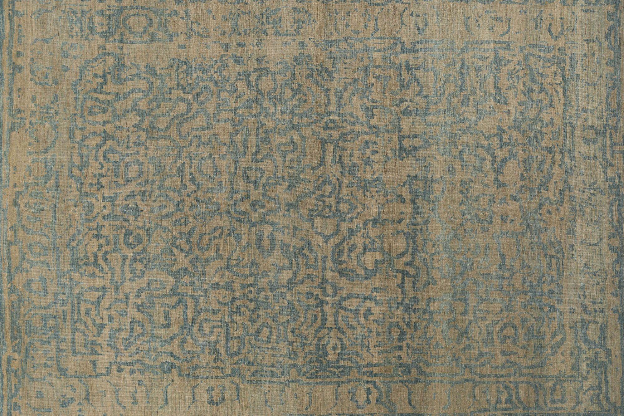 Afghanistan Sultanabad Area Rugs - Wolle Braun Grau/Silber - 95892 im Zustand „Hervorragend“ im Angebot in Dallas, TX