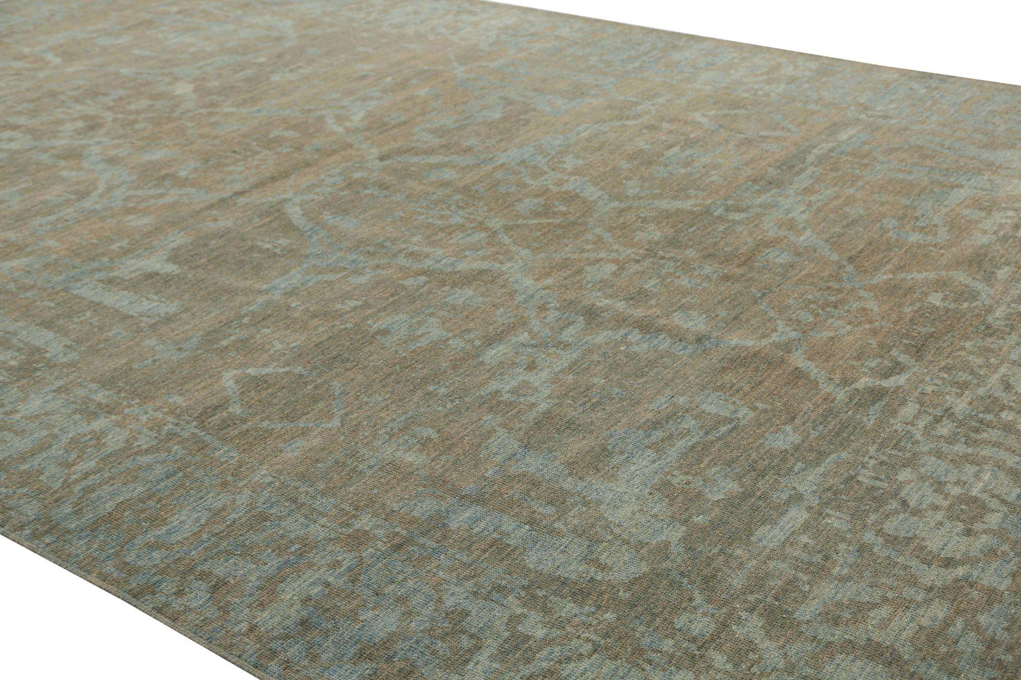 Afghano Afghanistan Sultanabad Rugs - Lana Marrone Grigio/Argento - 95945 in vendita
