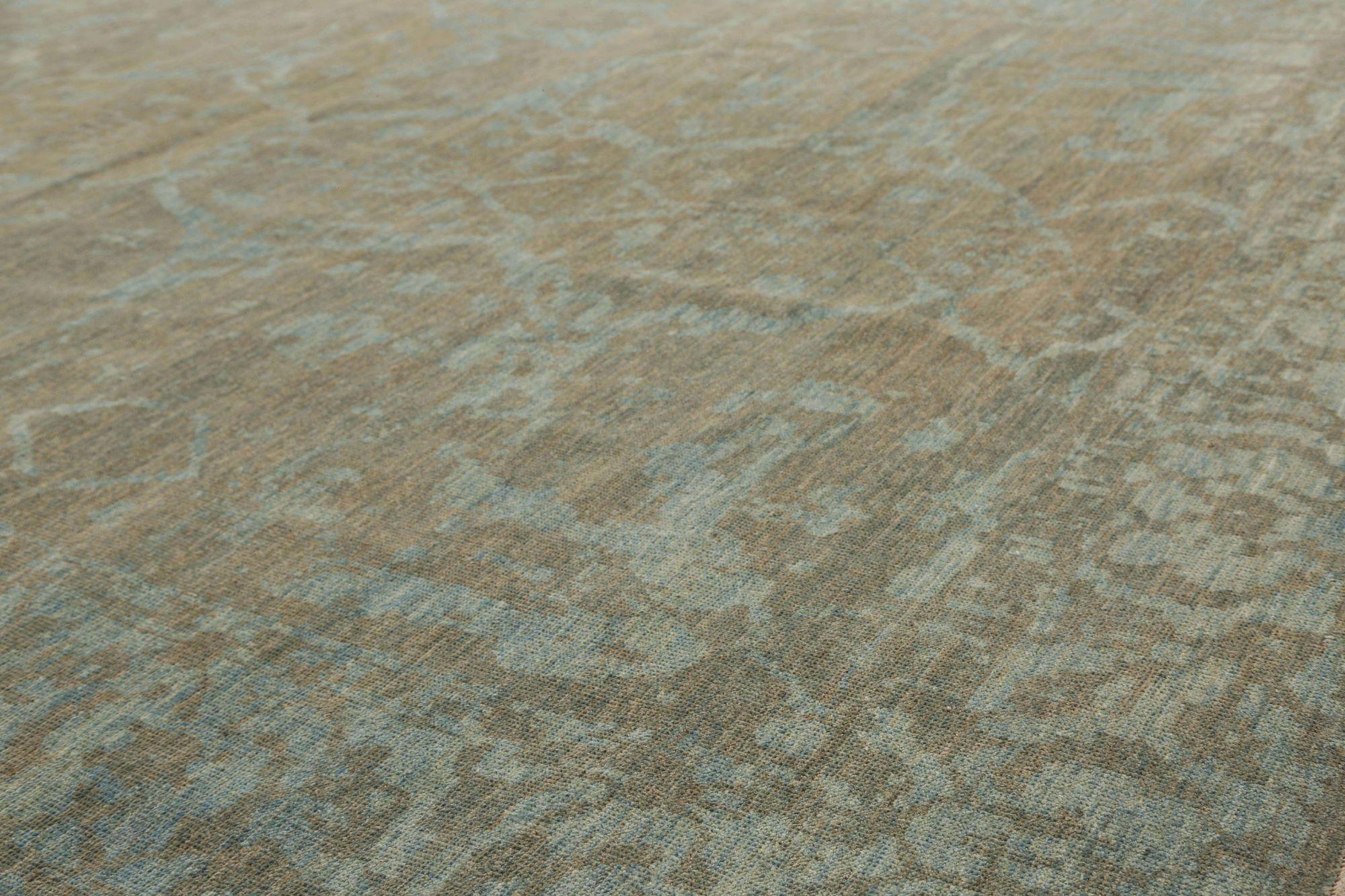 Afghanistan Sultanabad Rugs - Lana Marrone Grigio/Argento - 95945 In condizioni ottime in vendita a Dallas, TX