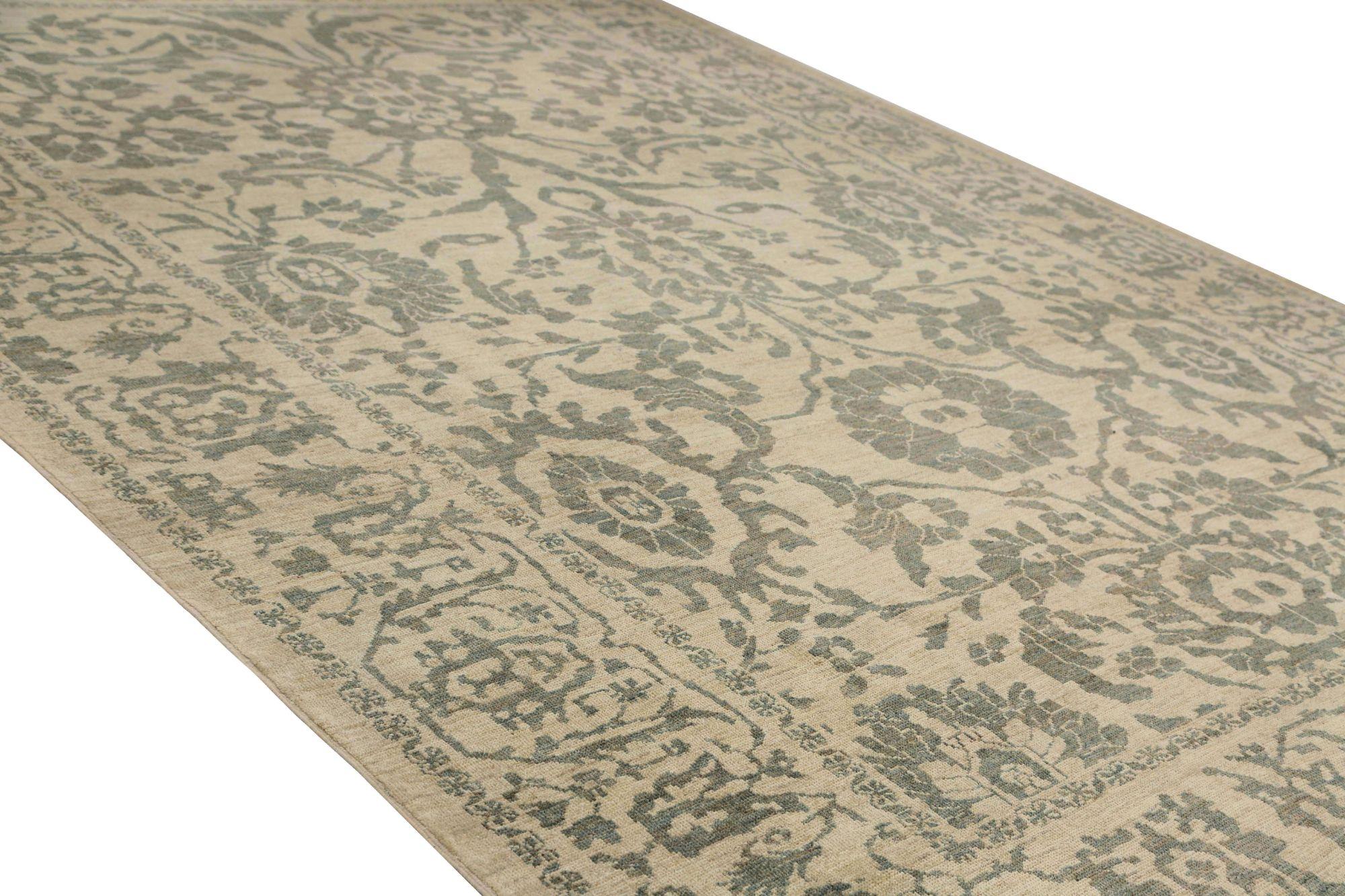 Noué à la main Afghanistan Tapis de sol Sultanabad - Laine Brown Design/One - 95909 en vente