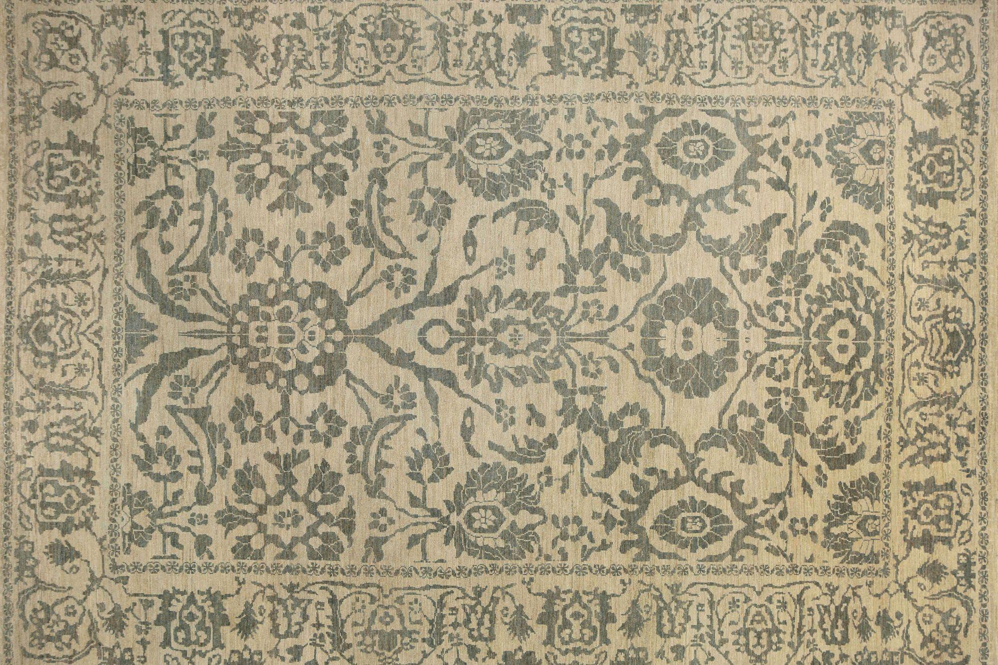 20ième siècle Afghanistan Tapis de sol Sultanabad - Laine Brown Design/One - 95909 en vente
