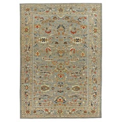 Afghanistan Sultanabad Area Rugs - Wool Brown Ivory Red - 90798