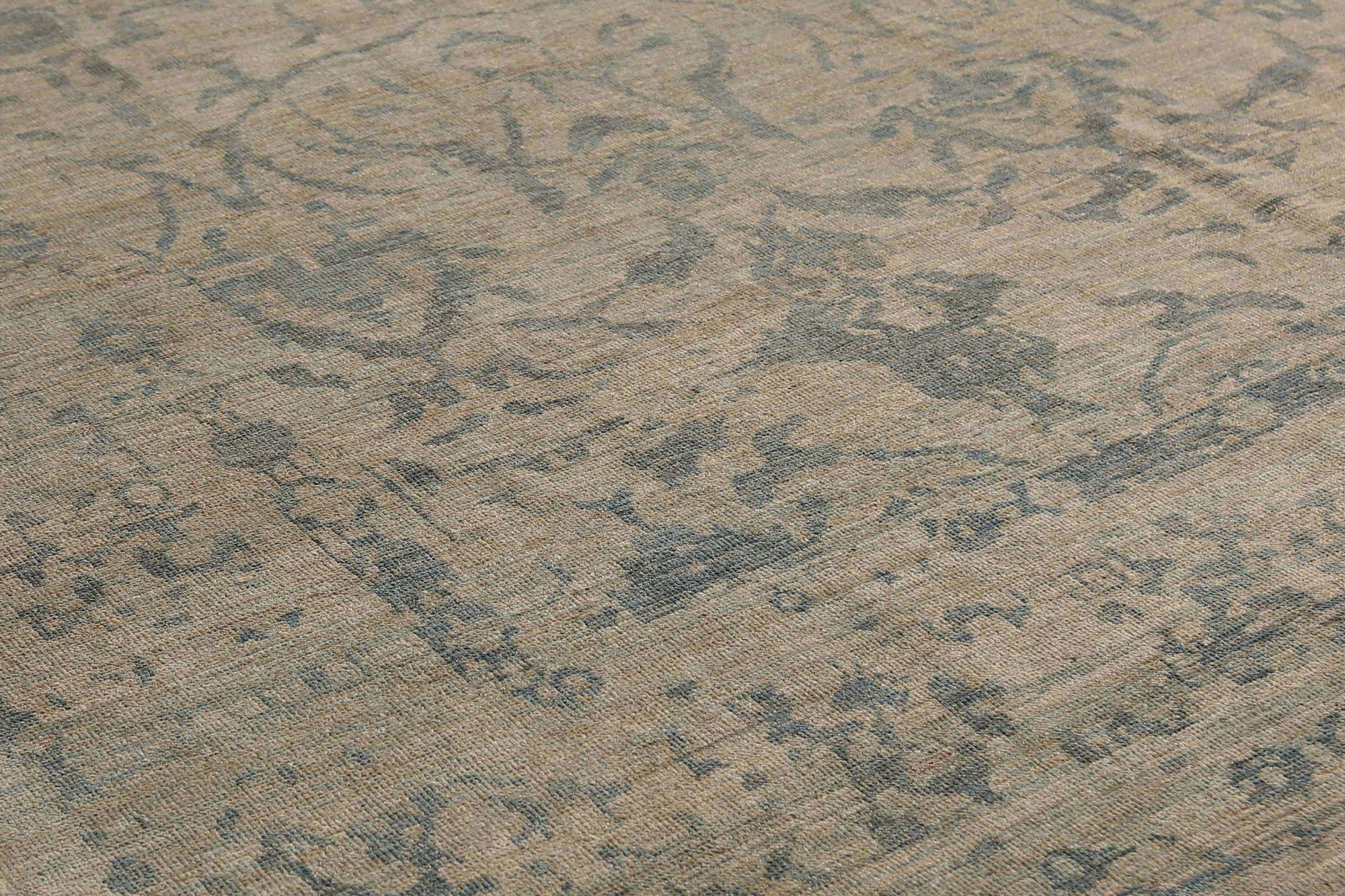 Afghano Tappeti Afghanistan Sultanabad Rugs - Lana Marrone Avorio Taupe - 95844 in vendita