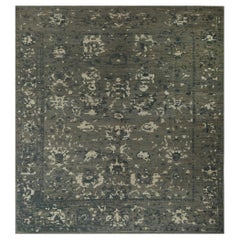 Afghanistan Tapis de sol Sultanabad - Laine Brown Ivoire Taupe - 96167