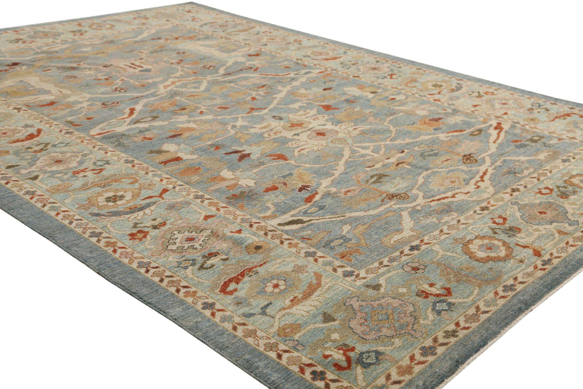 Sultanabad-Teppiche aus Afghanistan - Wolle in Grau mit Muster - 95878 (Stammeskunst) im Angebot