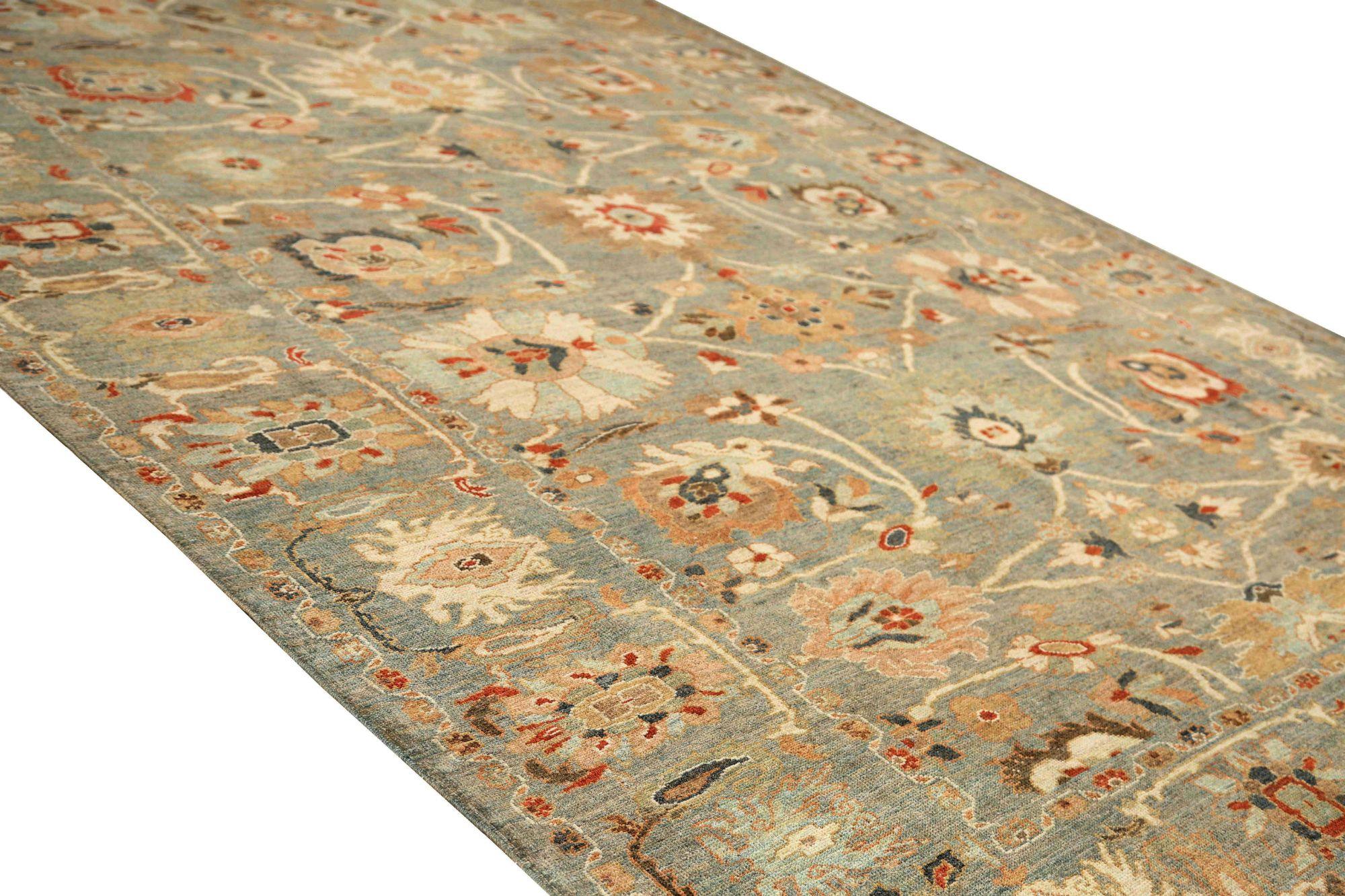 Sultanabad-Teppiche aus Afghanistan - Wolle in Grau mit Muster - 95910 (Stammeskunst) im Angebot