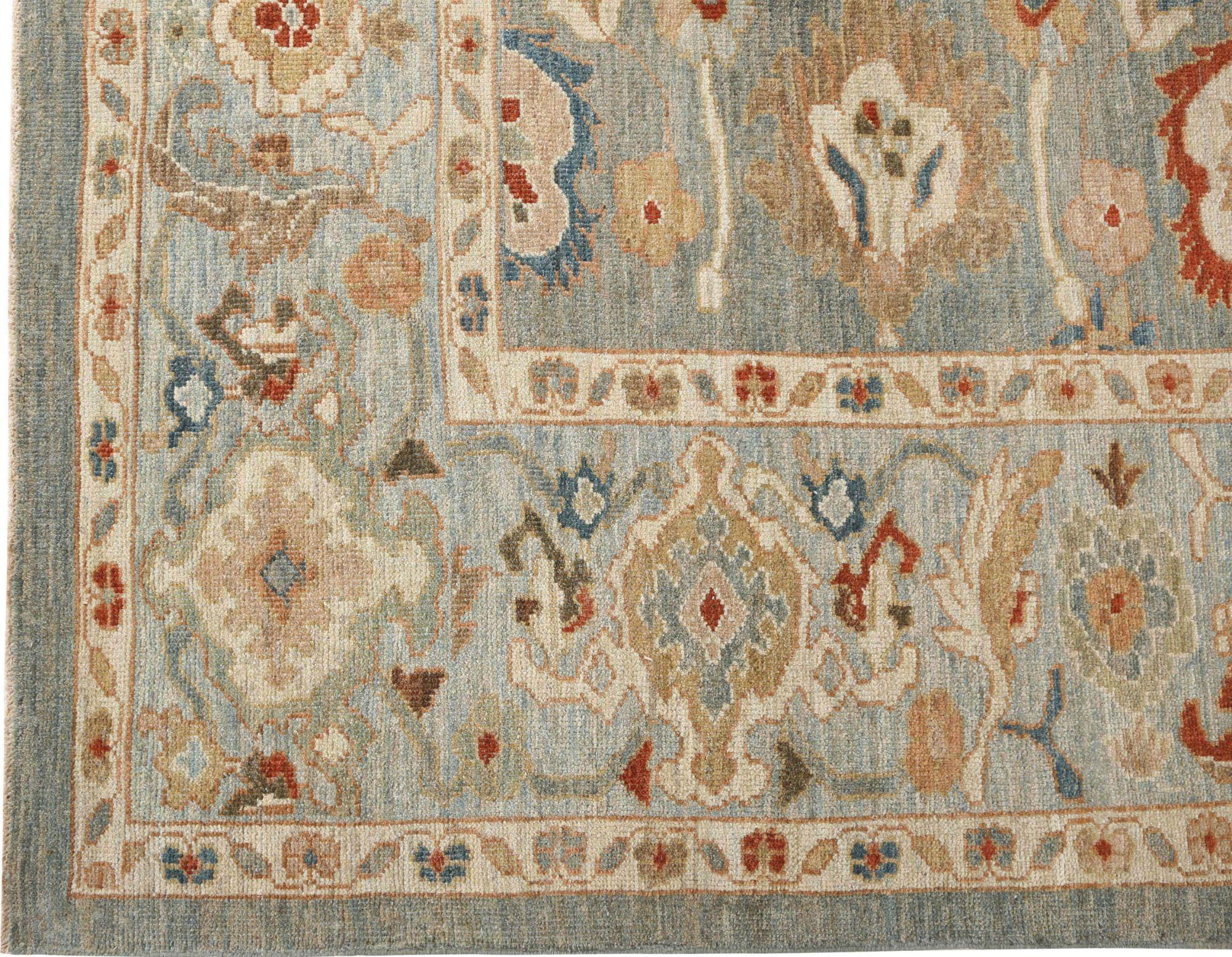 Entdecken Sie die Eleganz von Afghanistan Sultanabad mit Teppichen um 1990. Dieses exklusive Design aus Wolle und Grau ist perfekt, um Ihren Raum zu verschönern.