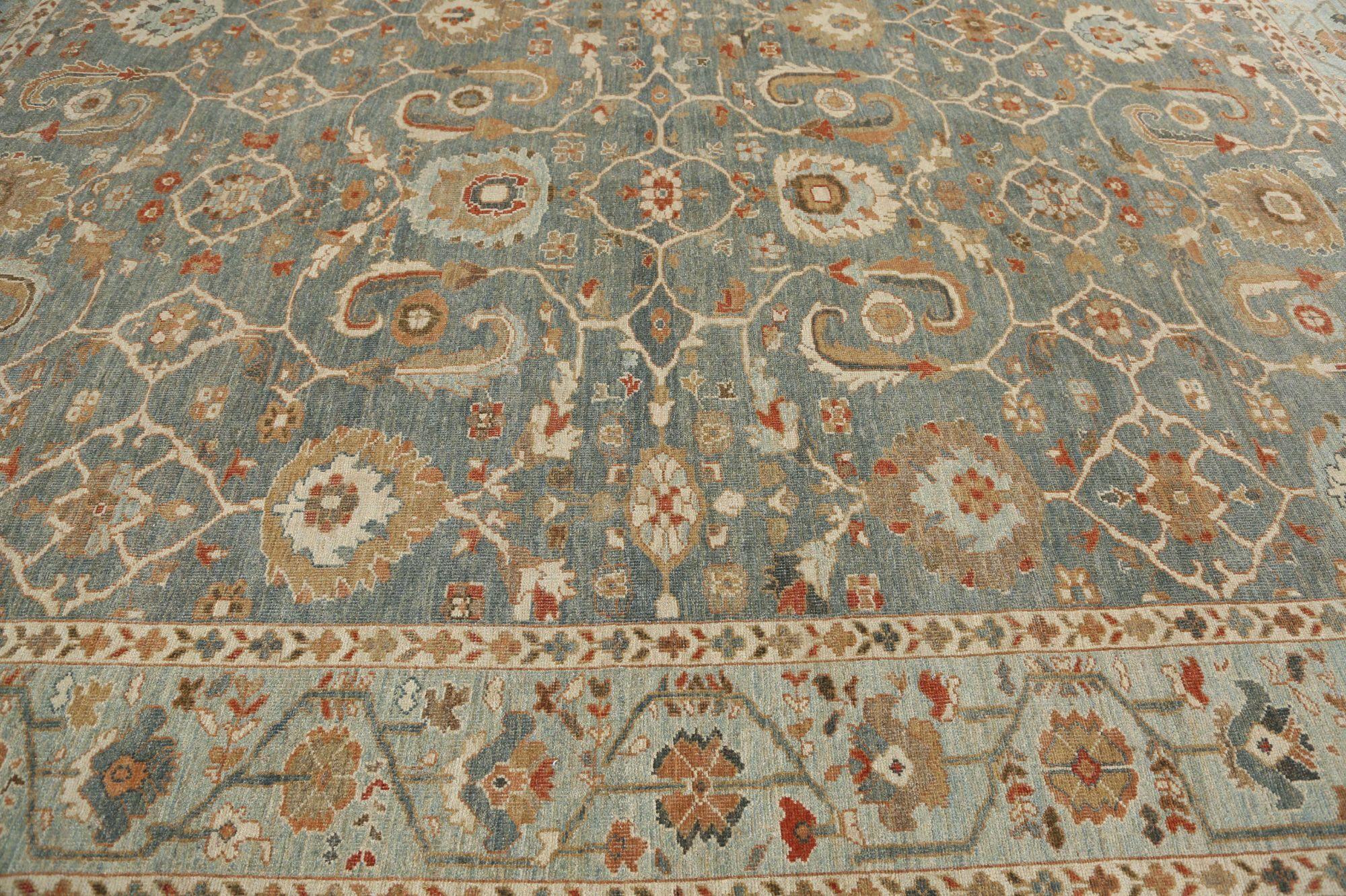 Sultanabad-Teppiche aus Afghanistan - Wolle in Grau mit Muster - 95929 (Handgeknüpft) im Angebot