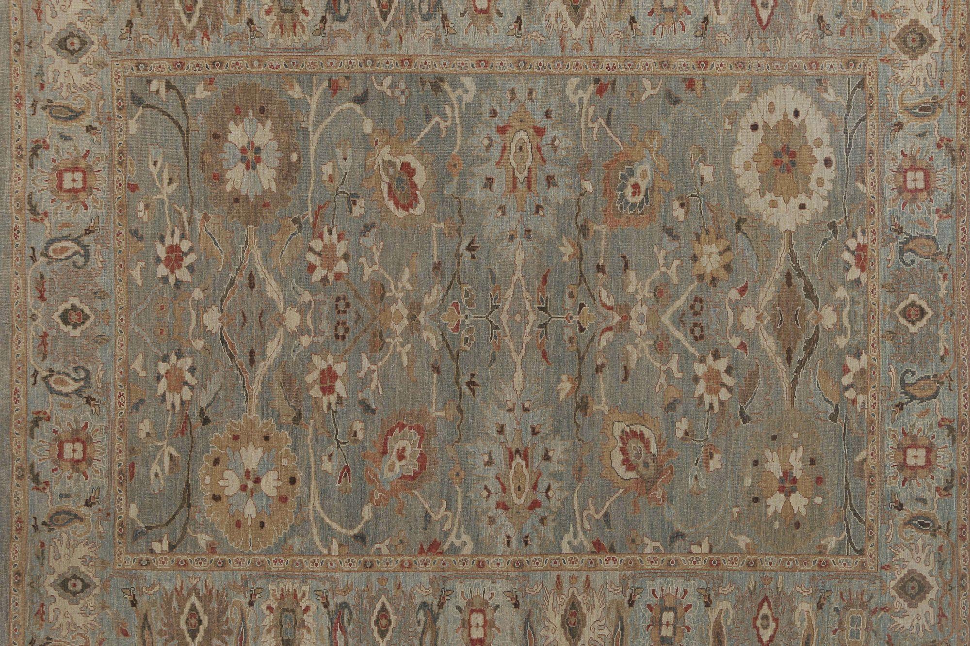 Sultanabad-Teppiche aus Afghanistan - Wolle in Grau mit Muster - 95991 (Afghanisch) im Angebot