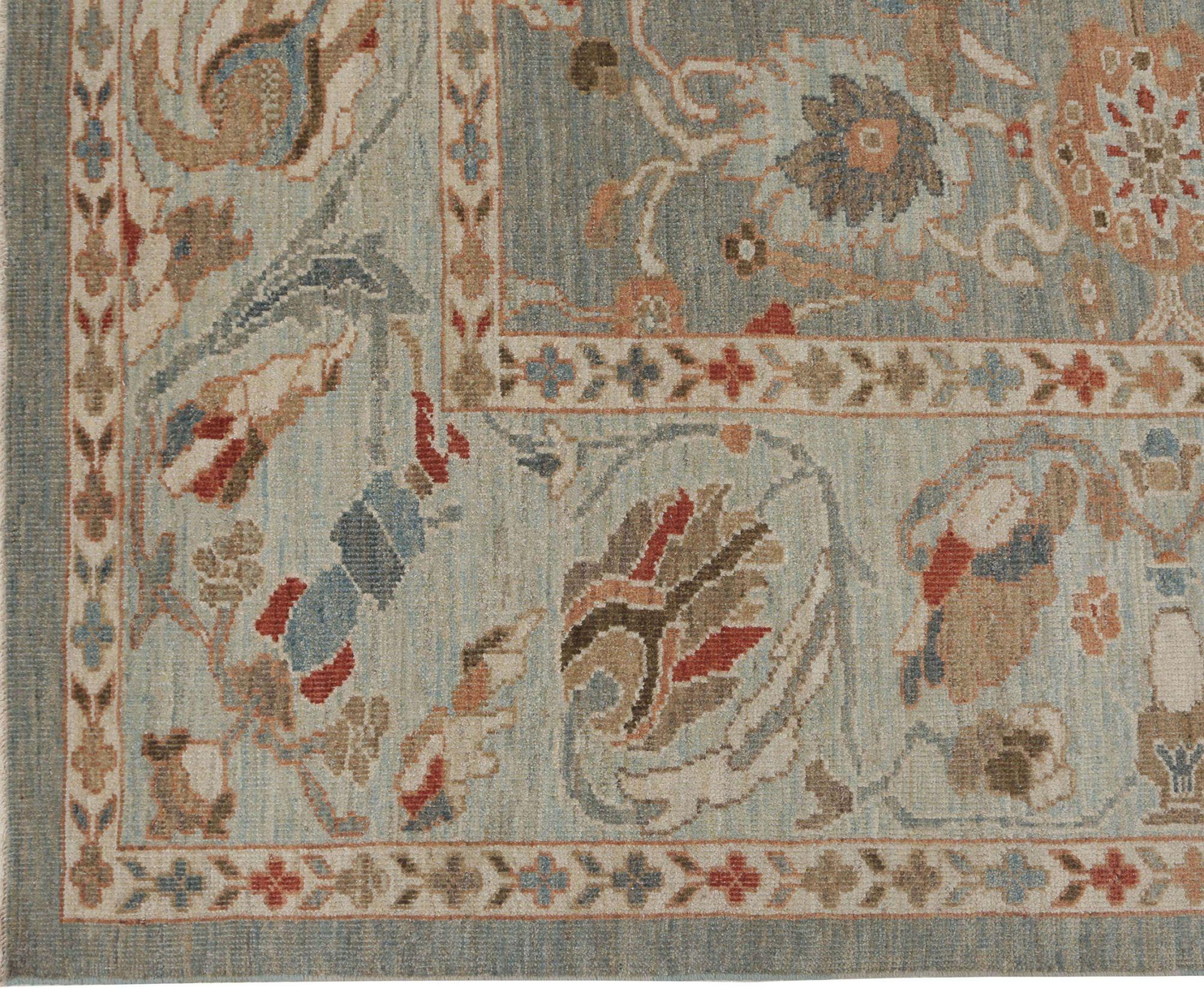 Entdecken Sie die Eleganz von Afghanistan Sultanabad mit Teppichen um 1990. Dieses exklusive Design aus Wolle und Grau ist perfekt, um Ihren Raum zu verschönern.