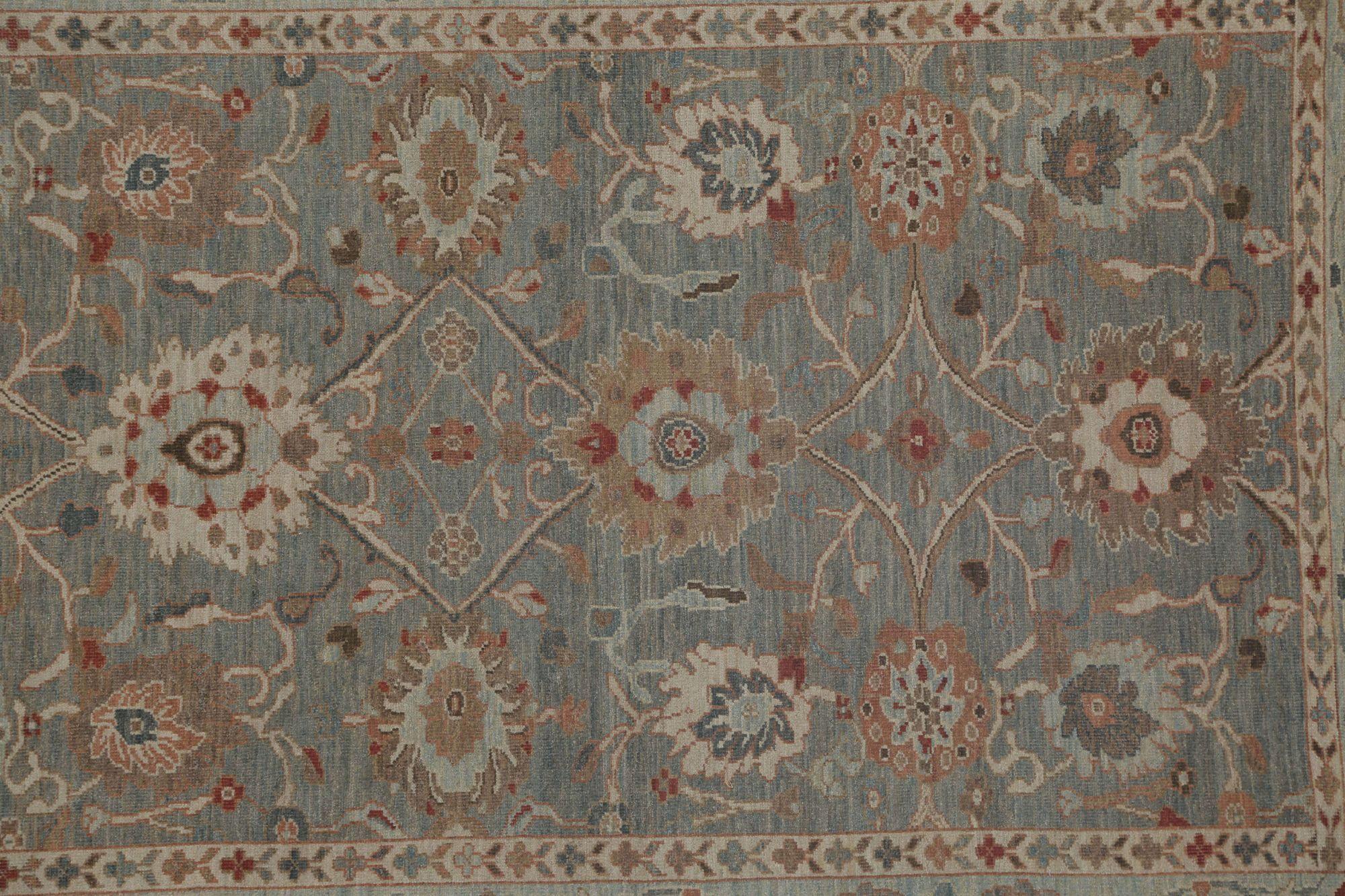 Sultanabad-Teppiche aus Afghanistan - Wolle in Grau mit Muster - 95994 (Handgeknüpft) im Angebot