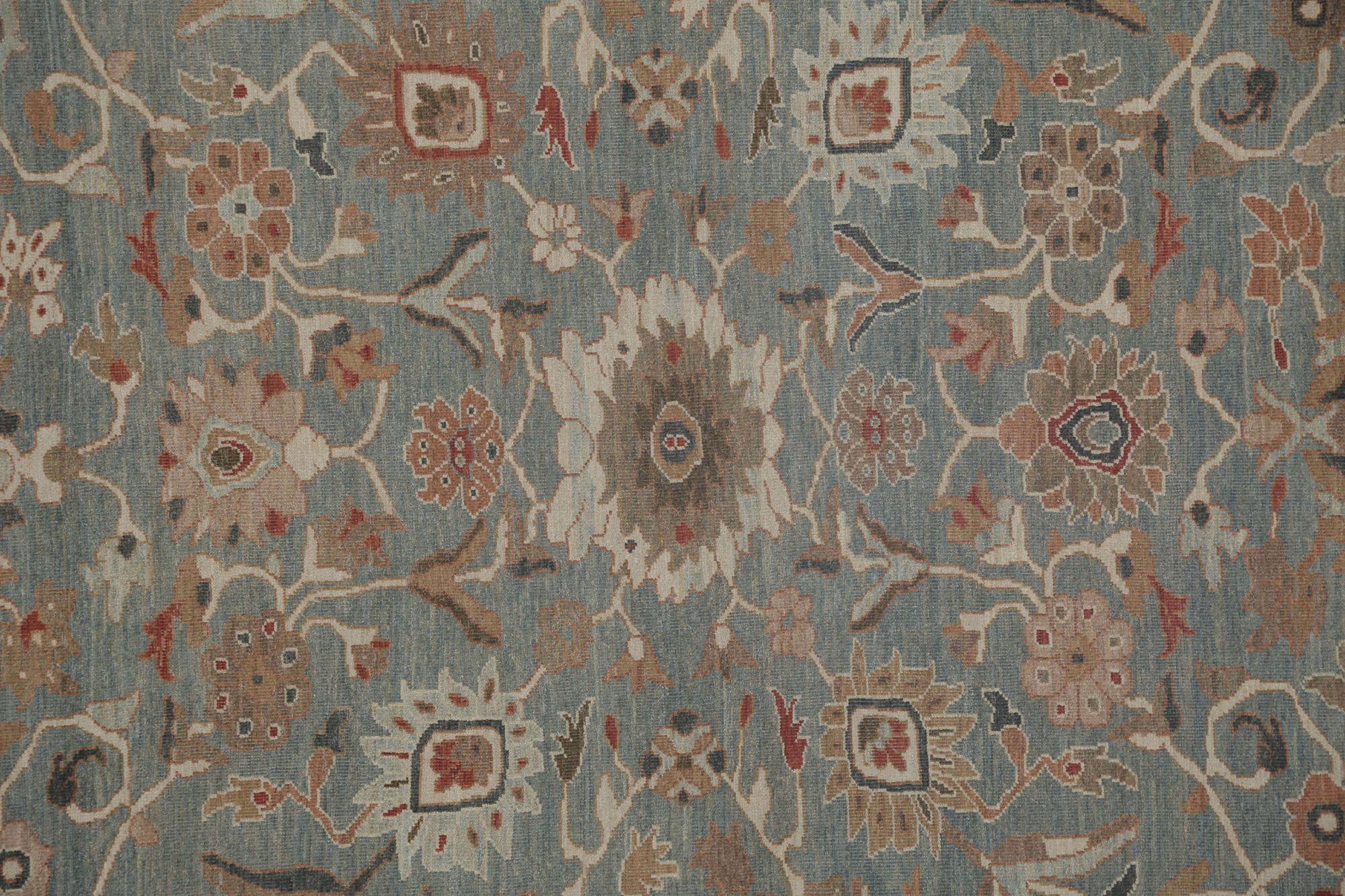 Sultanabad-Teppiche aus Afghanistan - Wolle in Grau mit Muster - 96032 im Zustand „Hervorragend“ im Angebot in Dallas, TX