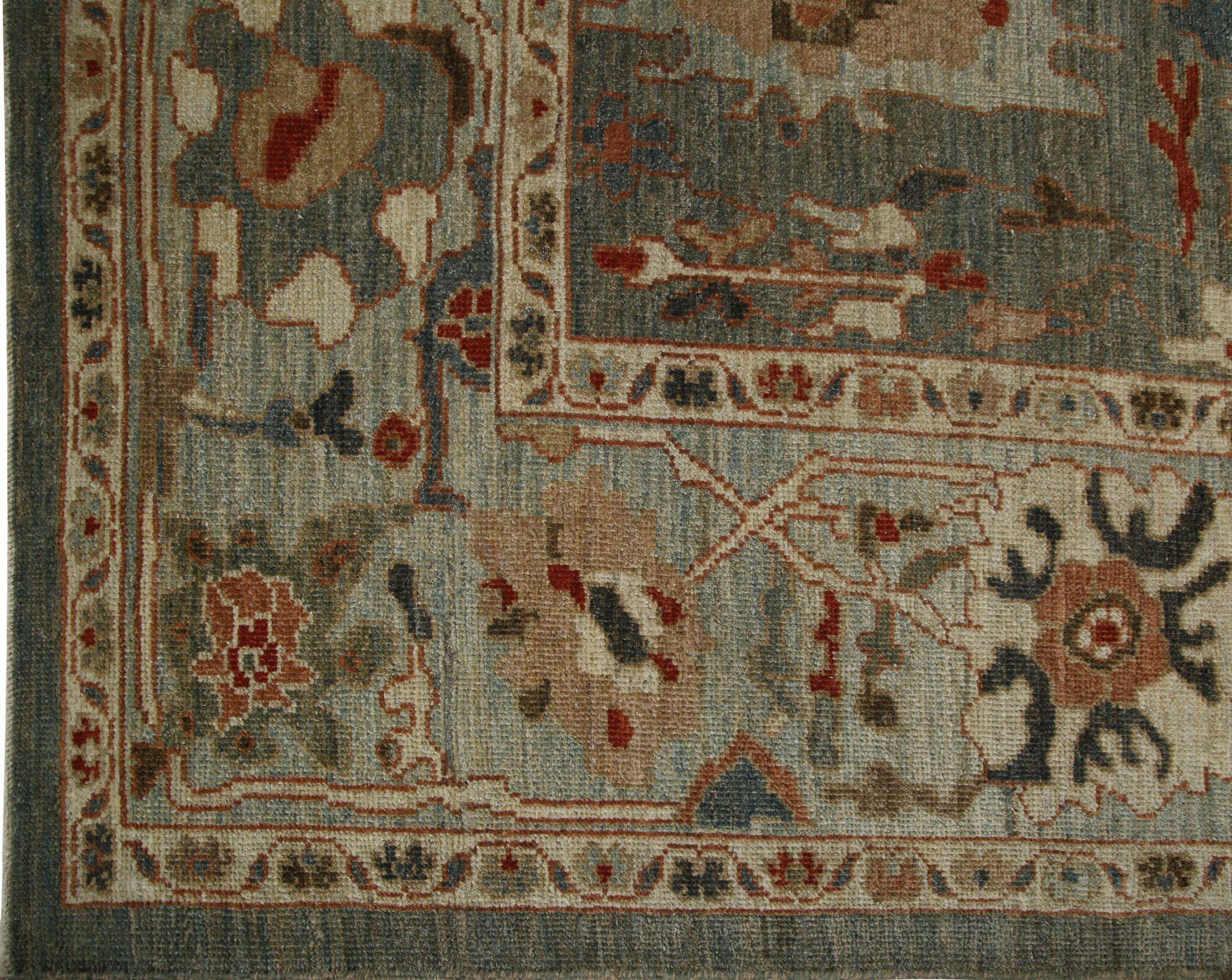 Entdecken Sie die Eleganz von Afghanistan Sultanabad mit Teppichen um 1990. Dieses exklusive Design aus Wolle und Grau ist perfekt, um Ihren Raum zu verschönern.