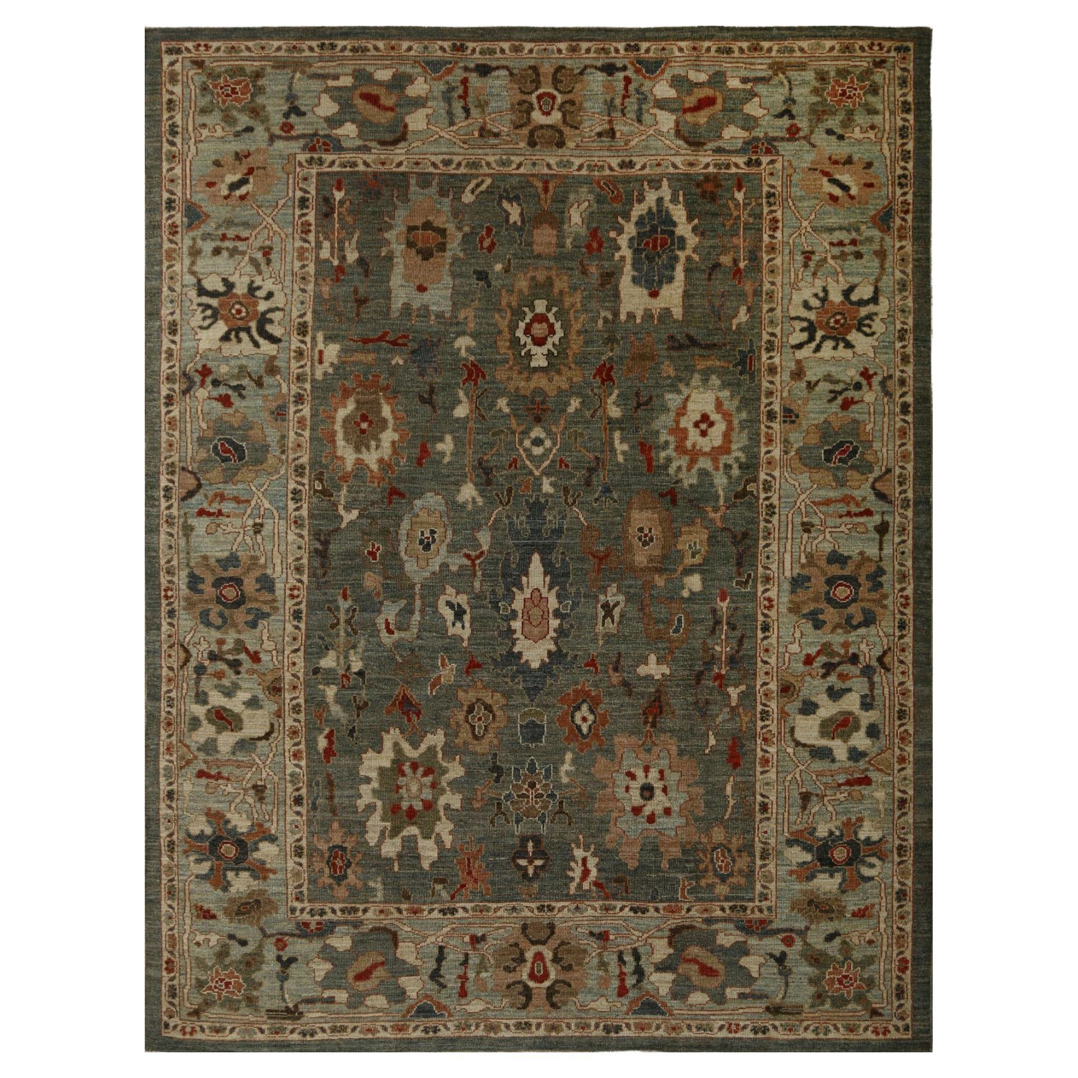 Sultanabad-Teppiche aus Afghanistan - Wolle in Grau mit Muster - 96092