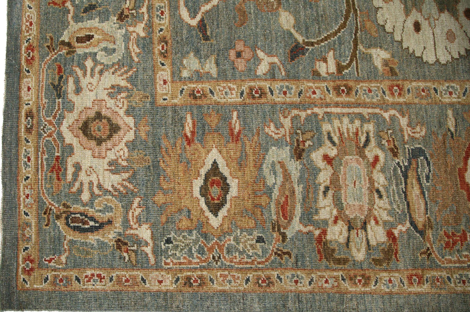 Entdecken Sie die Eleganz von Afghanistan Sultanabad mit Teppichen um 1990. Dieses exklusive Design aus Wolle und Grau ist perfekt, um Ihren Raum zu verschönern.