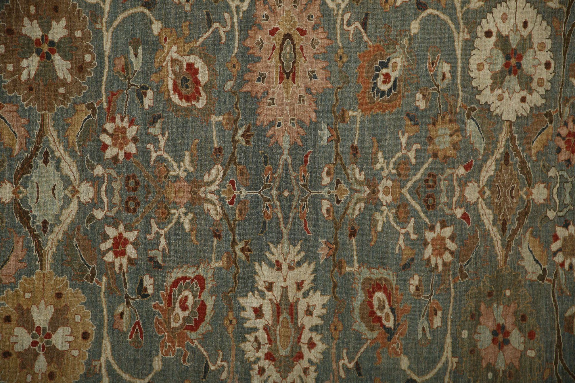 Sultanabad-Teppiche aus Afghanistan - Wolle in Grau mit Muster - 96116 (Stammeskunst) im Angebot