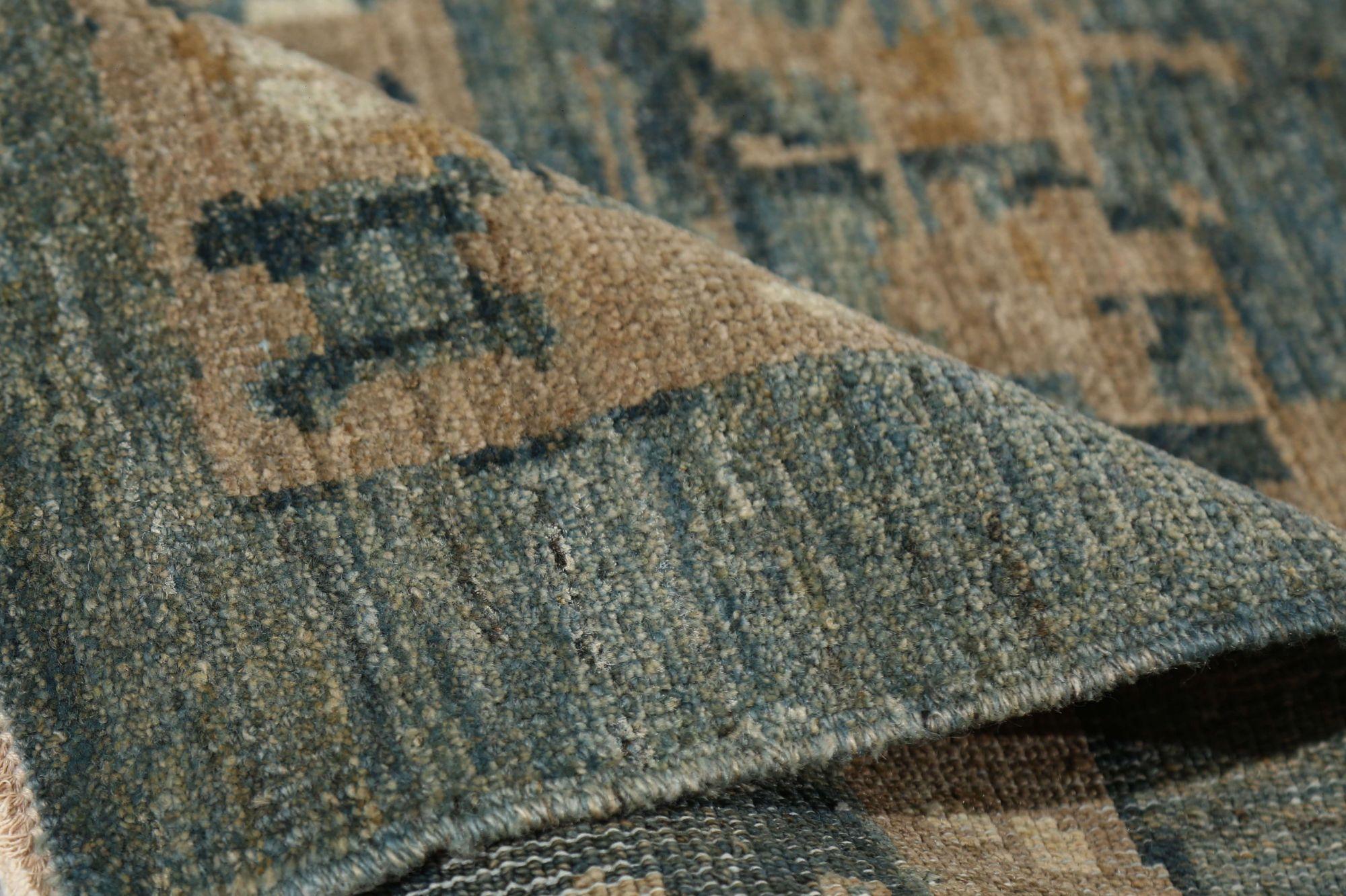 Annodato a mano Tappeti per l'area Afghanistan Sultanabad Rugs - Design Grigio Lana - 96142 in vendita