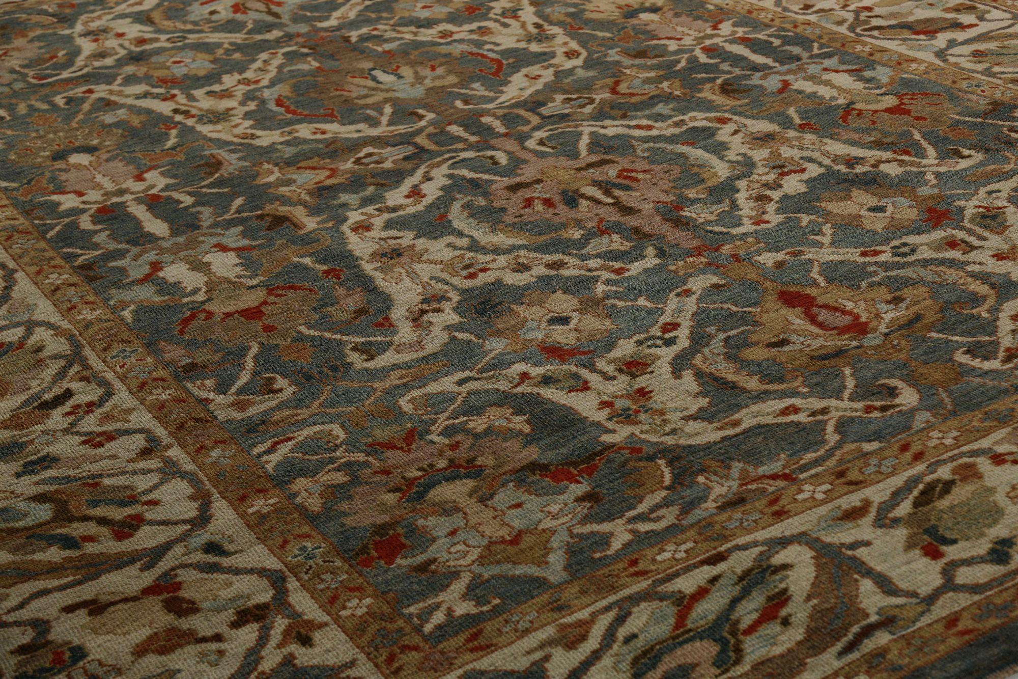Tribale Tappeti Afghanistan Sultanabad Rugs - Design Grigio Lana - 96157 in vendita