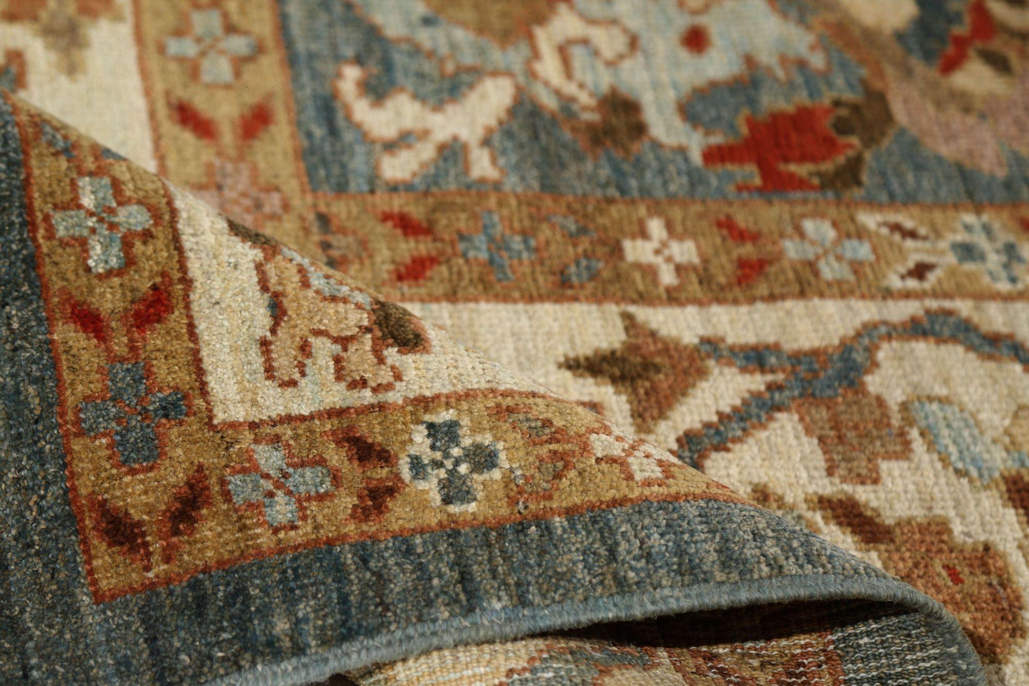 Afghano Tappeti Afghanistan Sultanabad Rugs - Design Grigio Lana - 96157 in vendita