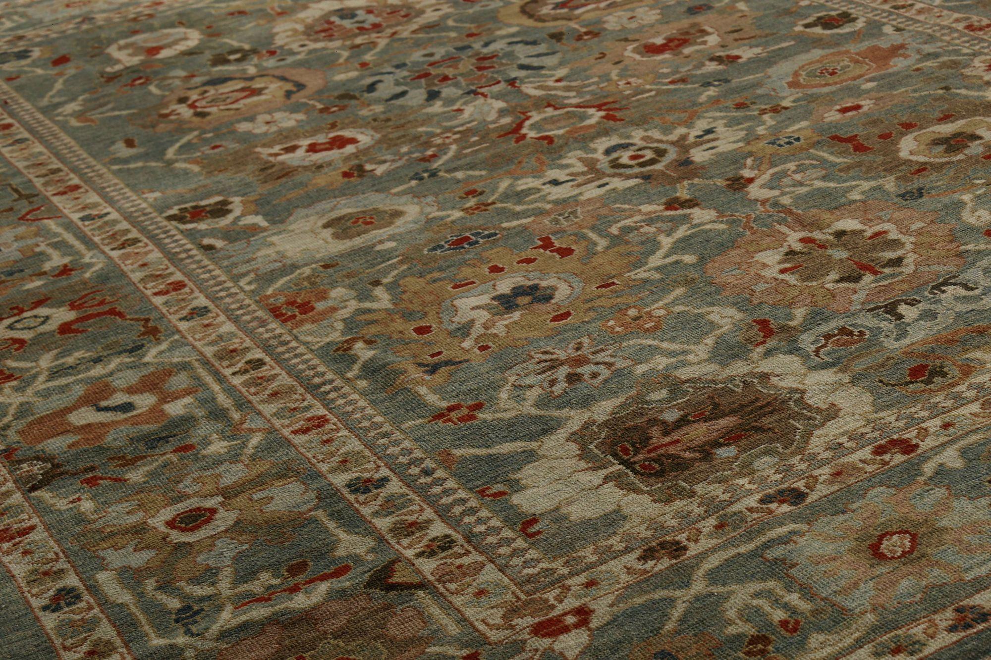 Sultanabad-Teppiche aus Afghanistan - Wolle in Grau mit Muster - 96158 (Afghanisch) im Angebot