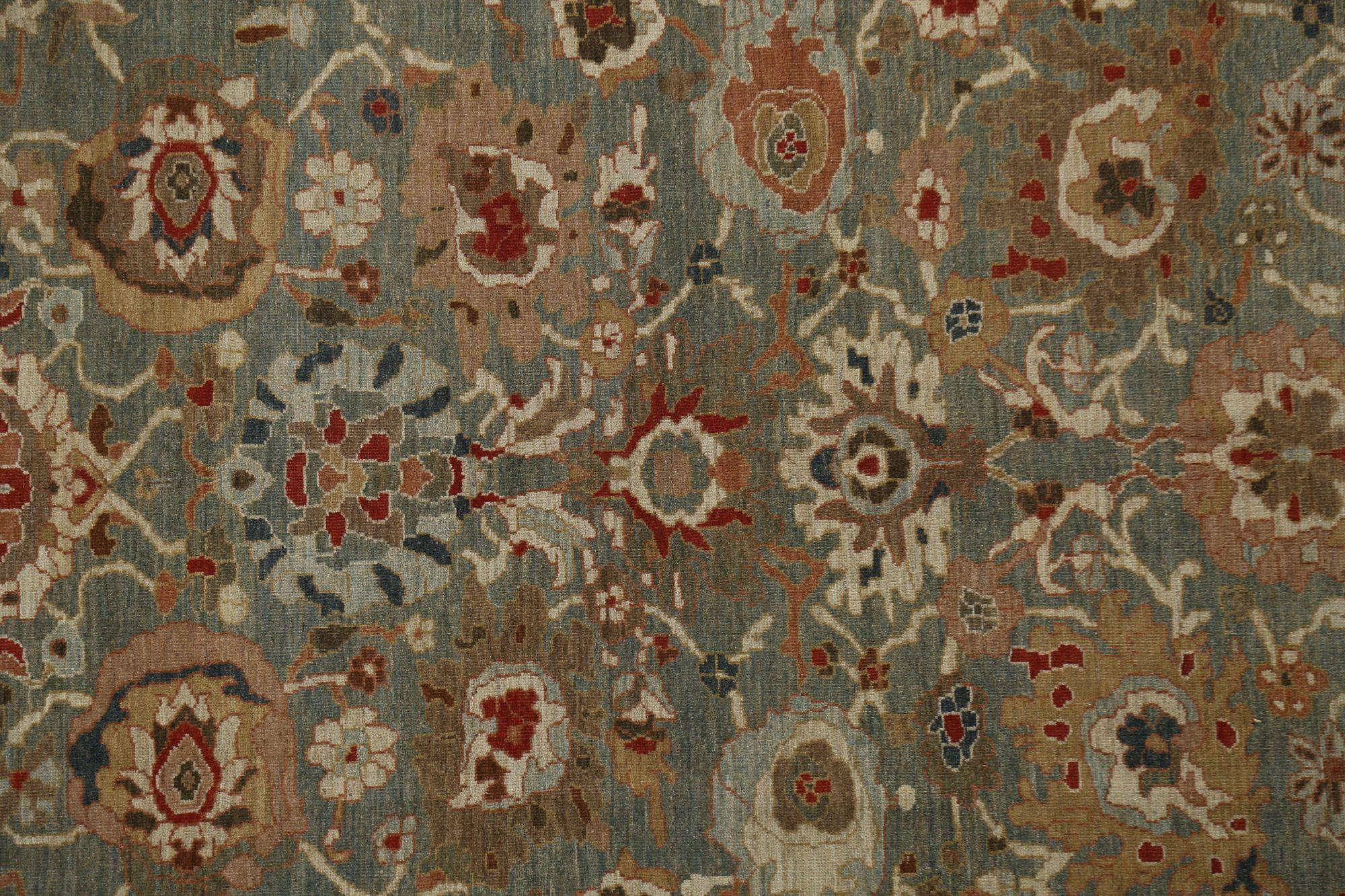 Sultanabad-Teppiche aus Afghanistan - Wolle in Grau mit Muster - 96158 (Handgeknüpft) im Angebot