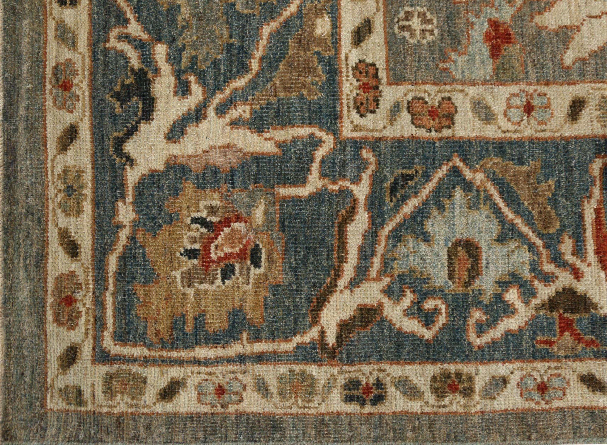 Entdecken Sie die Eleganz von Afghanistan Sultanabad mit Teppichen um 1990. Dieses exklusive Design aus Wolle und Grau ist perfekt, um Ihren Raum zu verschönern.