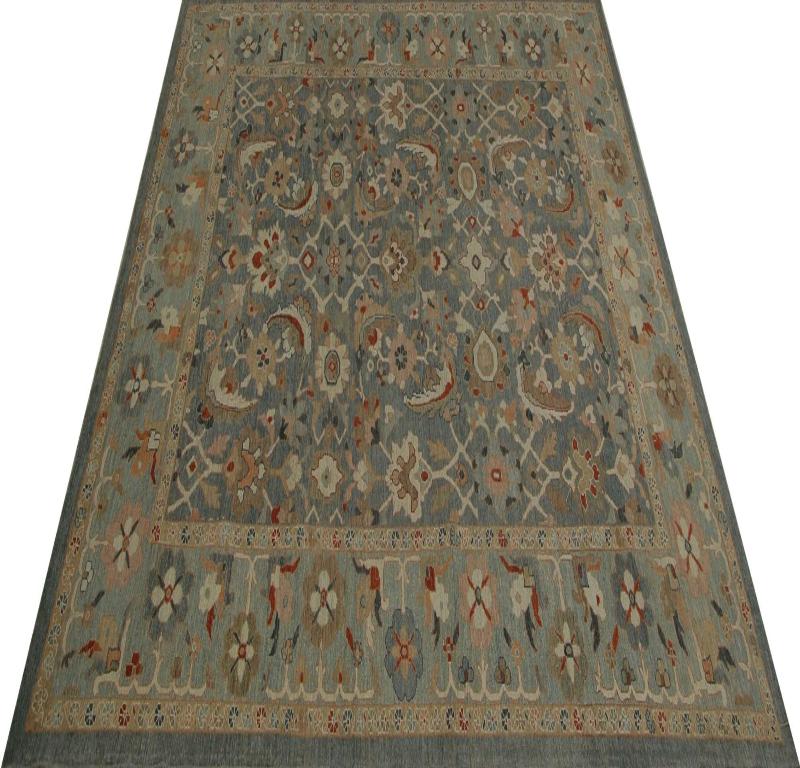 Sultanabad-Teppiche aus Afghanistan - Wolle in Grau mit Muster - 96180 im Zustand „Hervorragend“ im Angebot in Dallas, TX