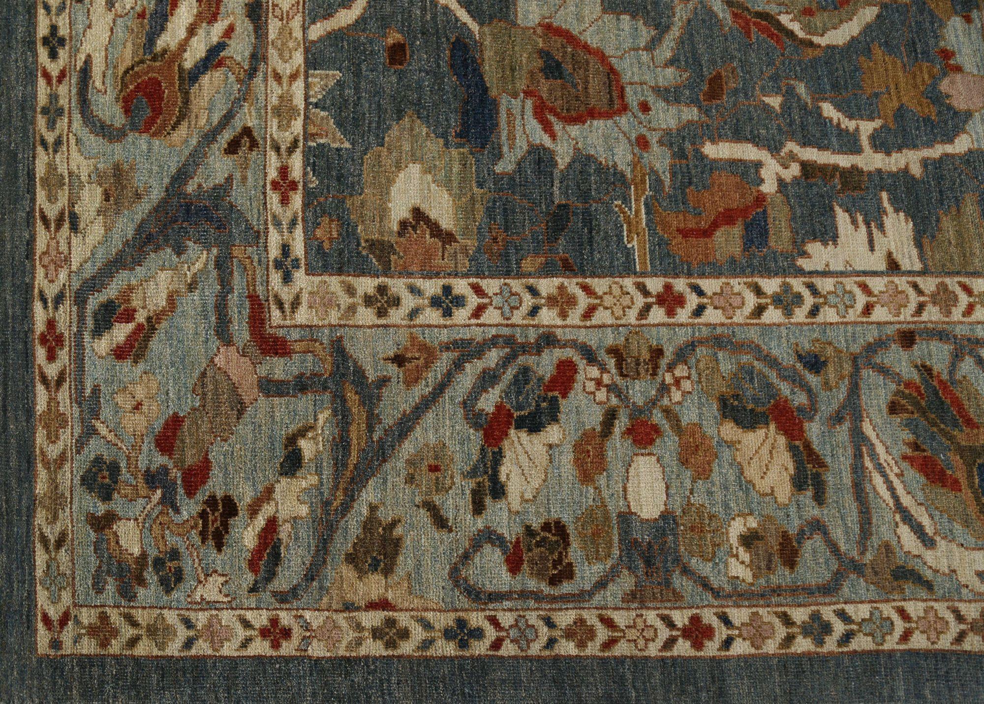 Entdecken Sie die Eleganz von Afghanistan Sultanabad mit Teppichen um 1990. Dieses exklusive Design aus Wolle und Grau ist perfekt, um Ihren Raum zu verschönern.