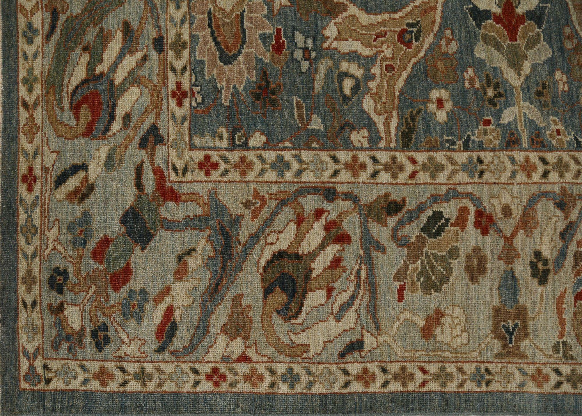 Entdecken Sie die Eleganz von Afghanistan Sultanabad mit Teppichen um 1990. Dieses exklusive Design aus Wolle und Grau ist perfekt, um Ihren Raum zu verschönern.