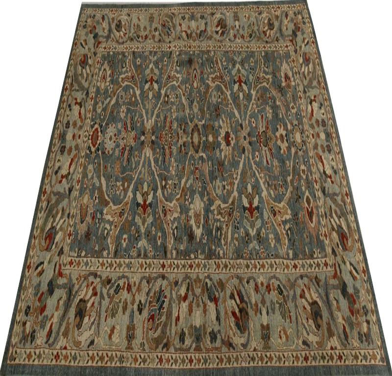 Sultanabad-Teppiche aus Afghanistan - Wolle in Grau mit Muster - 96212 (Afghanisch) im Angebot