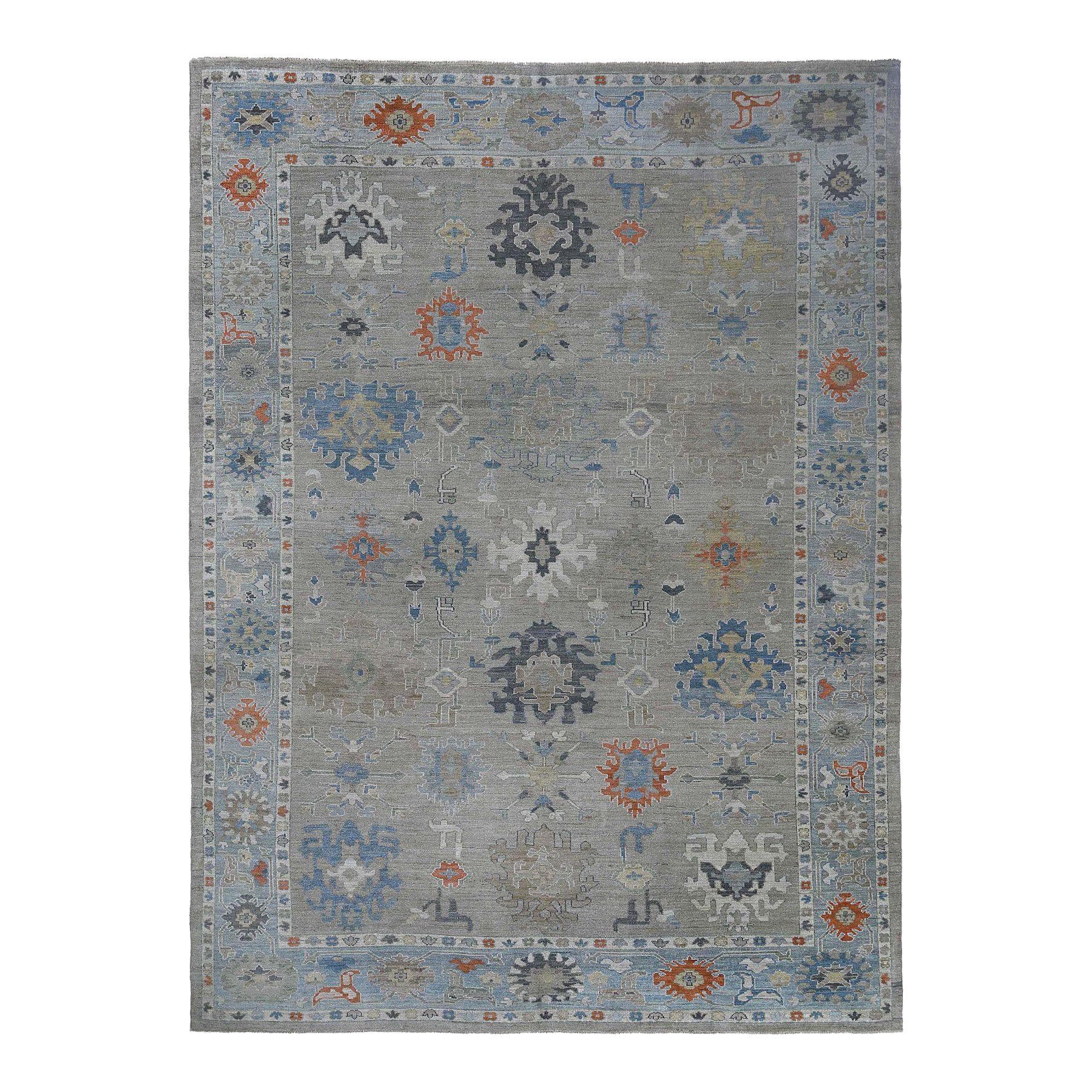 Sultanabad-Teppiche aus Afghanistan - Wolle in Grau mit Muster - 97273
