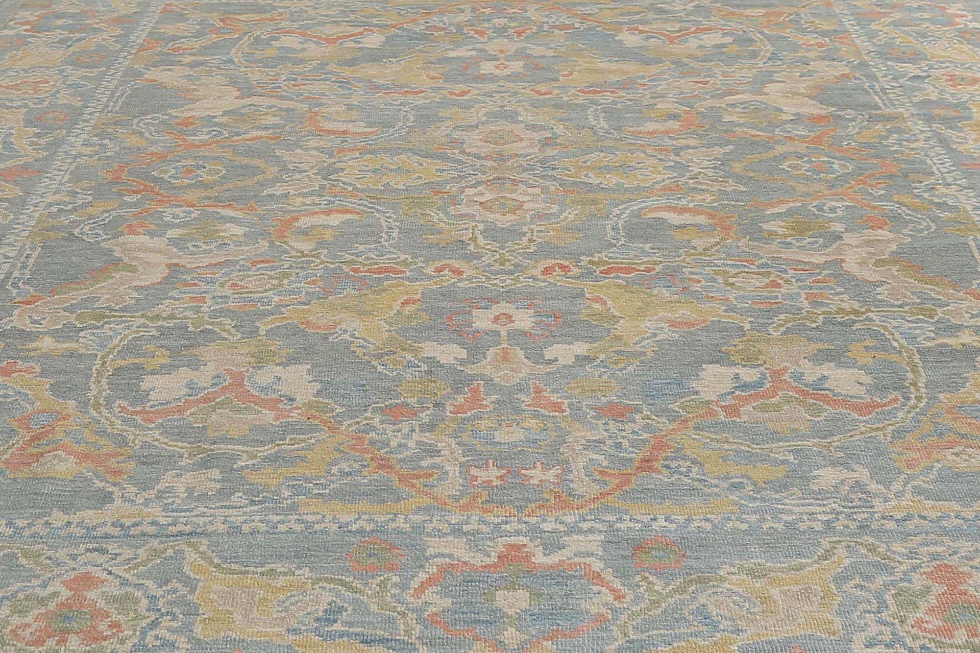 Sultanabad-Teppiche aus Afghanistan - Wolle in Grau mit Muster - 97280 (Afghanisch) im Angebot