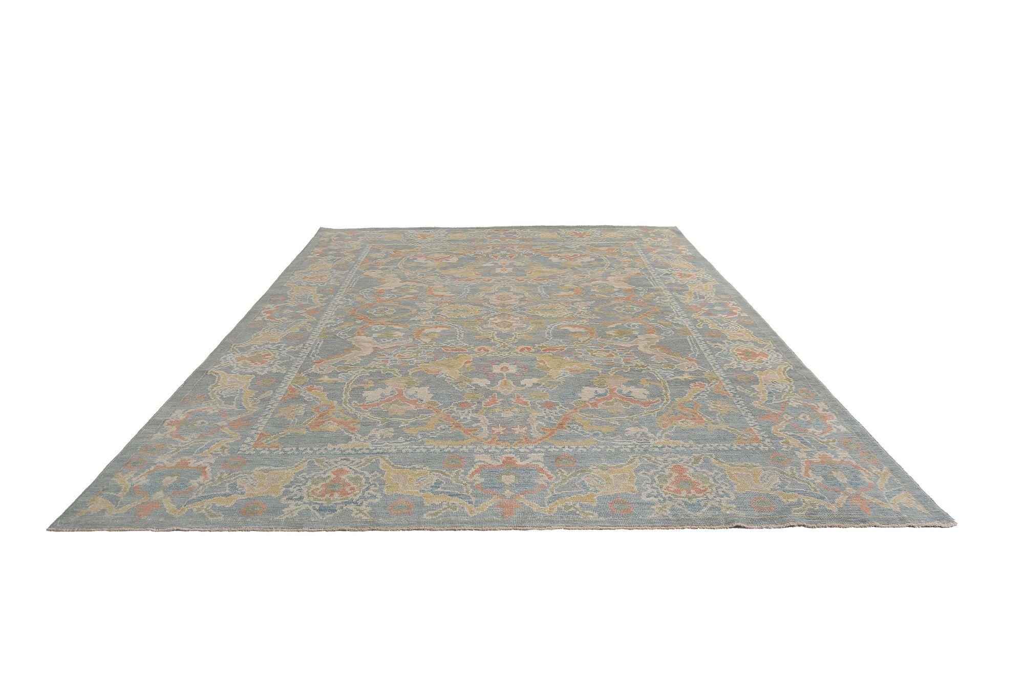 Sultanabad-Teppiche aus Afghanistan - Wolle in Grau mit Muster - 97280 im Zustand „Hervorragend“ im Angebot in Dallas, TX