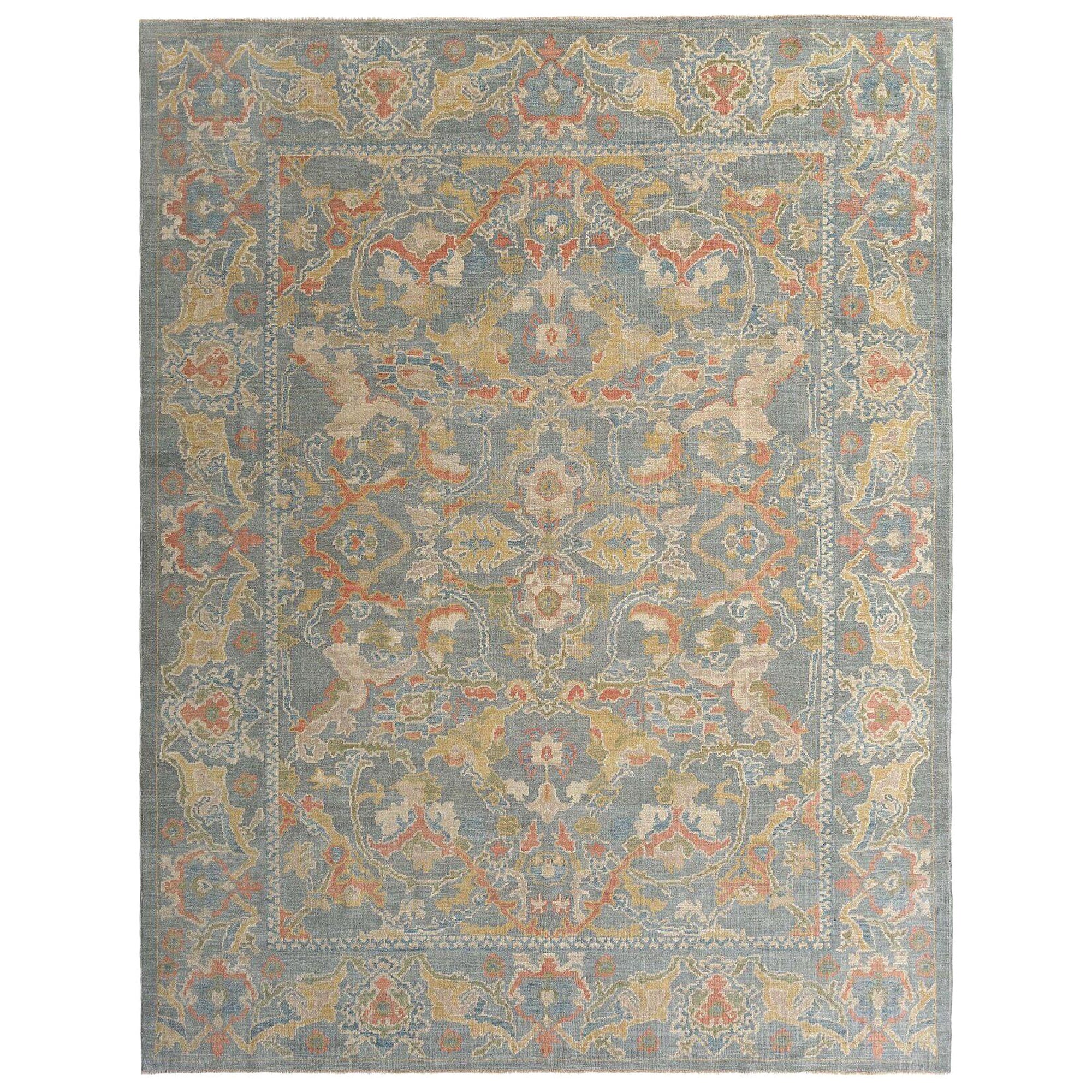 Sultanabad-Teppiche aus Afghanistan - Wolle in Grau mit Muster - 97280