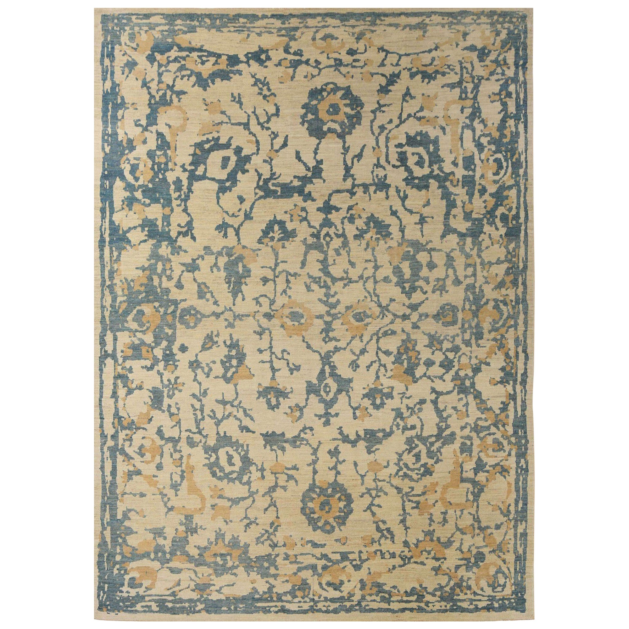 Afghanistan Sultanabad Bereich Teppiche - Wolle Grau Elfenbein Gelb - 95789