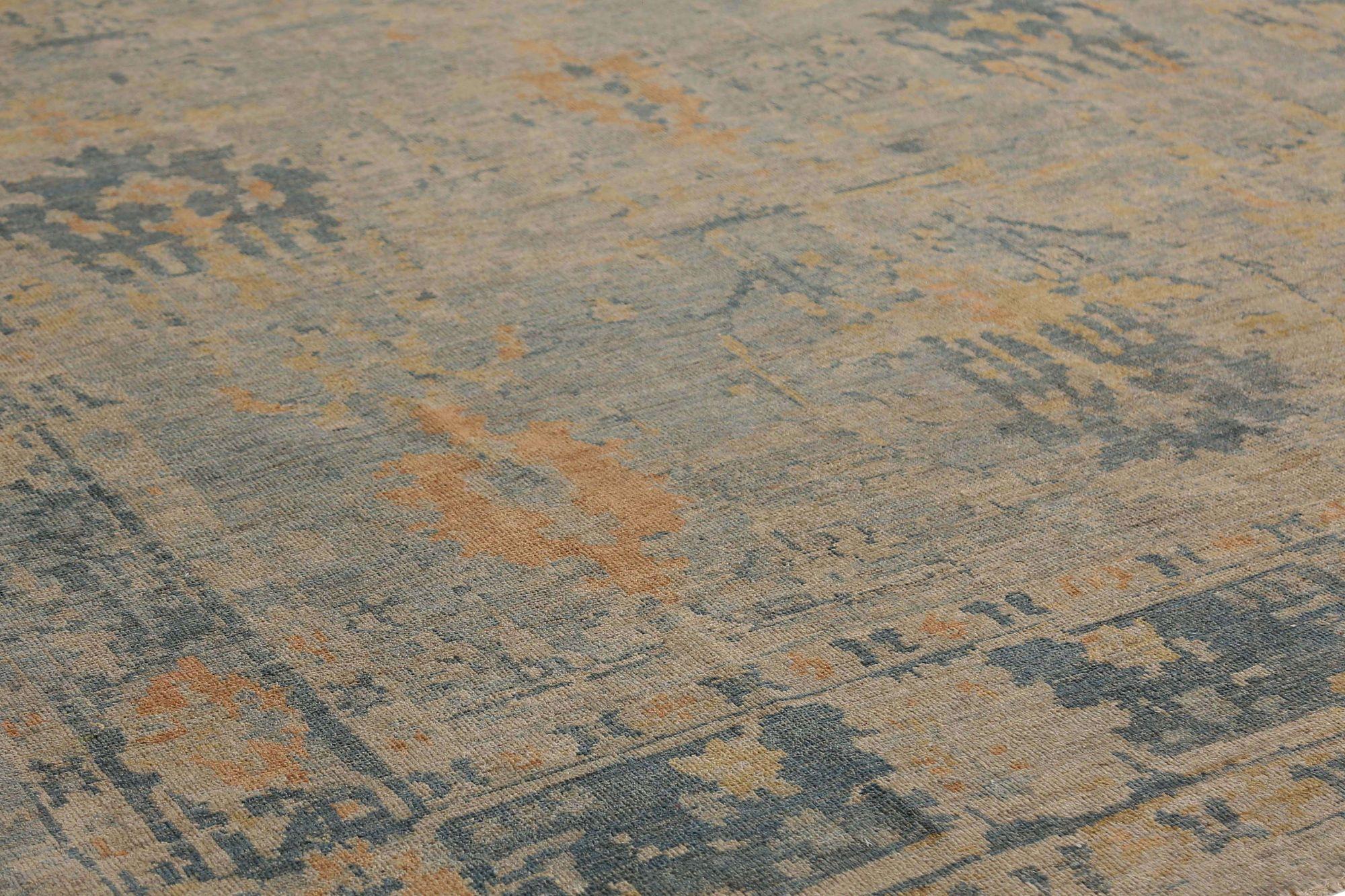 Sultanabad-Teppiche aus Wolle in Grau und Orange aus Afghanistan - 95871 (Stammeskunst) im Angebot